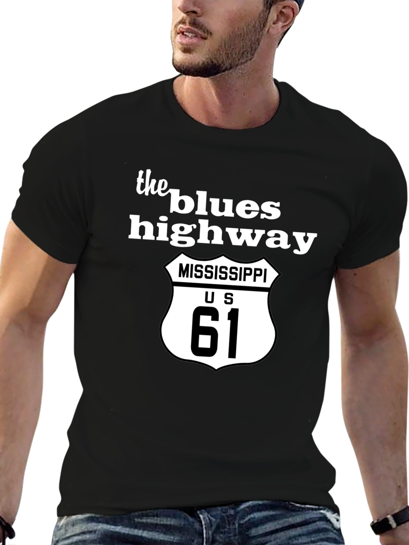 Blues Highway Mississippi US 61 T-Shirt