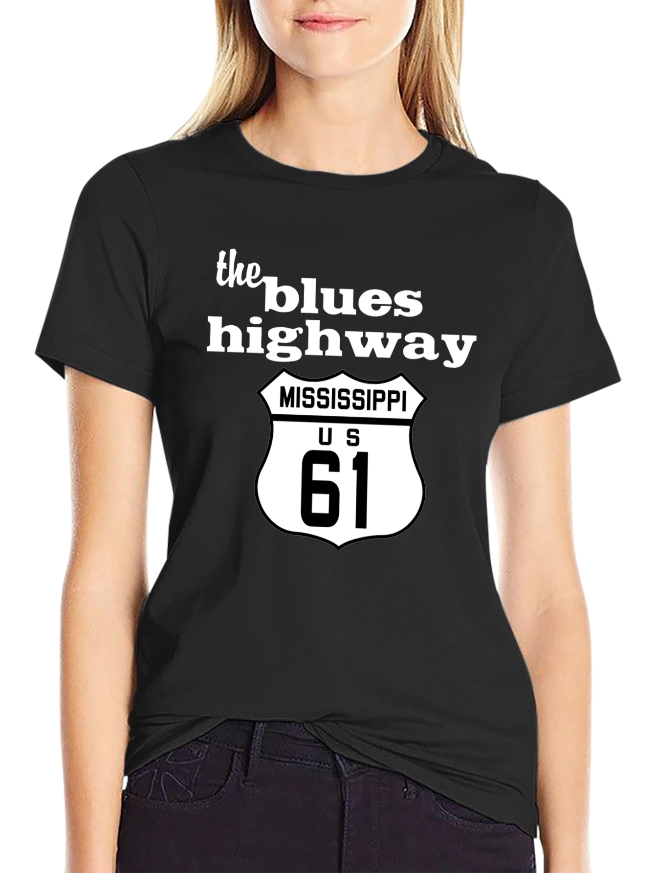 Blues Highway Mississippi US 61 T-Shirt