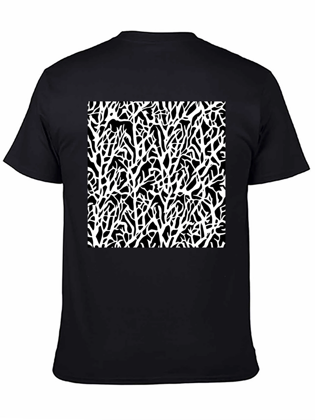 Abstract Branch T-Shirt - Black Graphic Tee