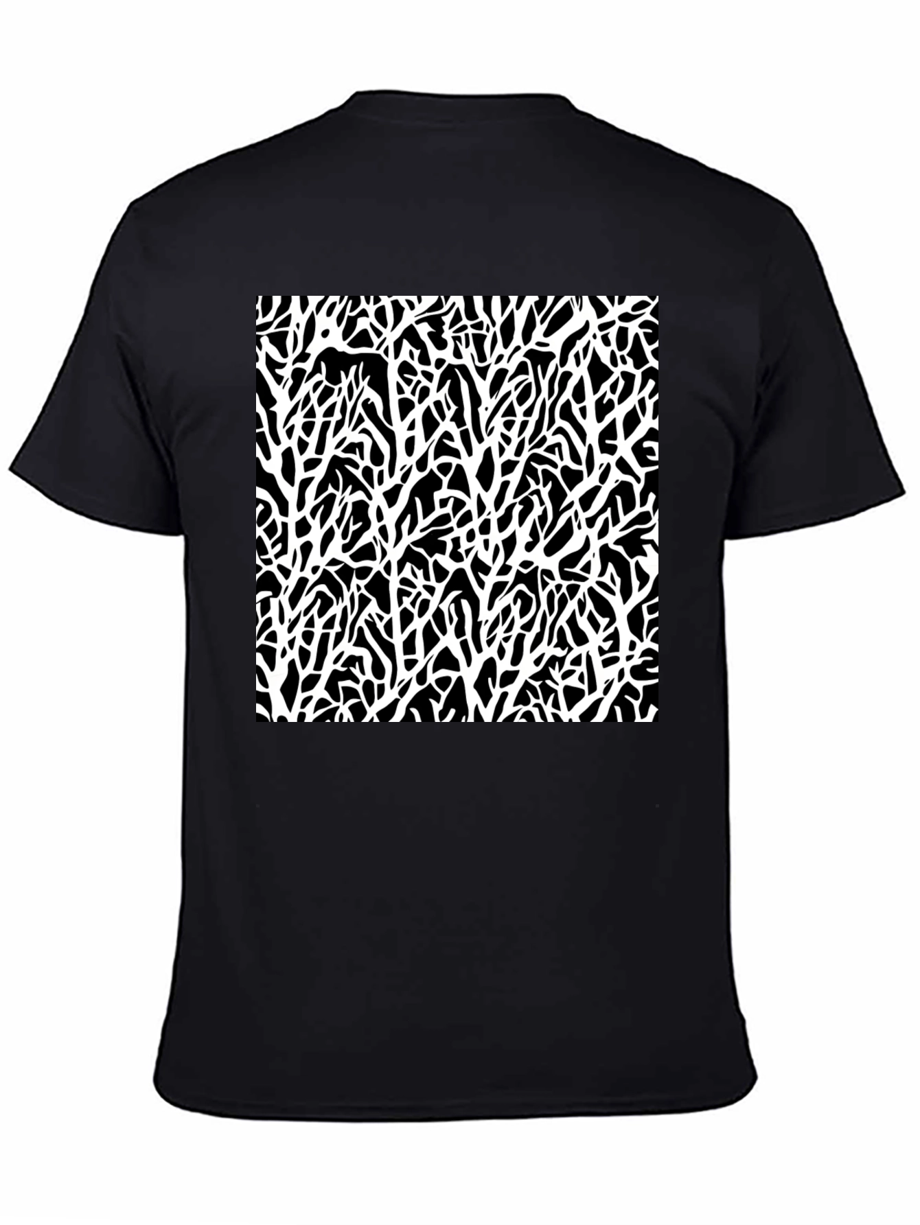 Abstract Branch T-Shirt - Black Graphic Tee