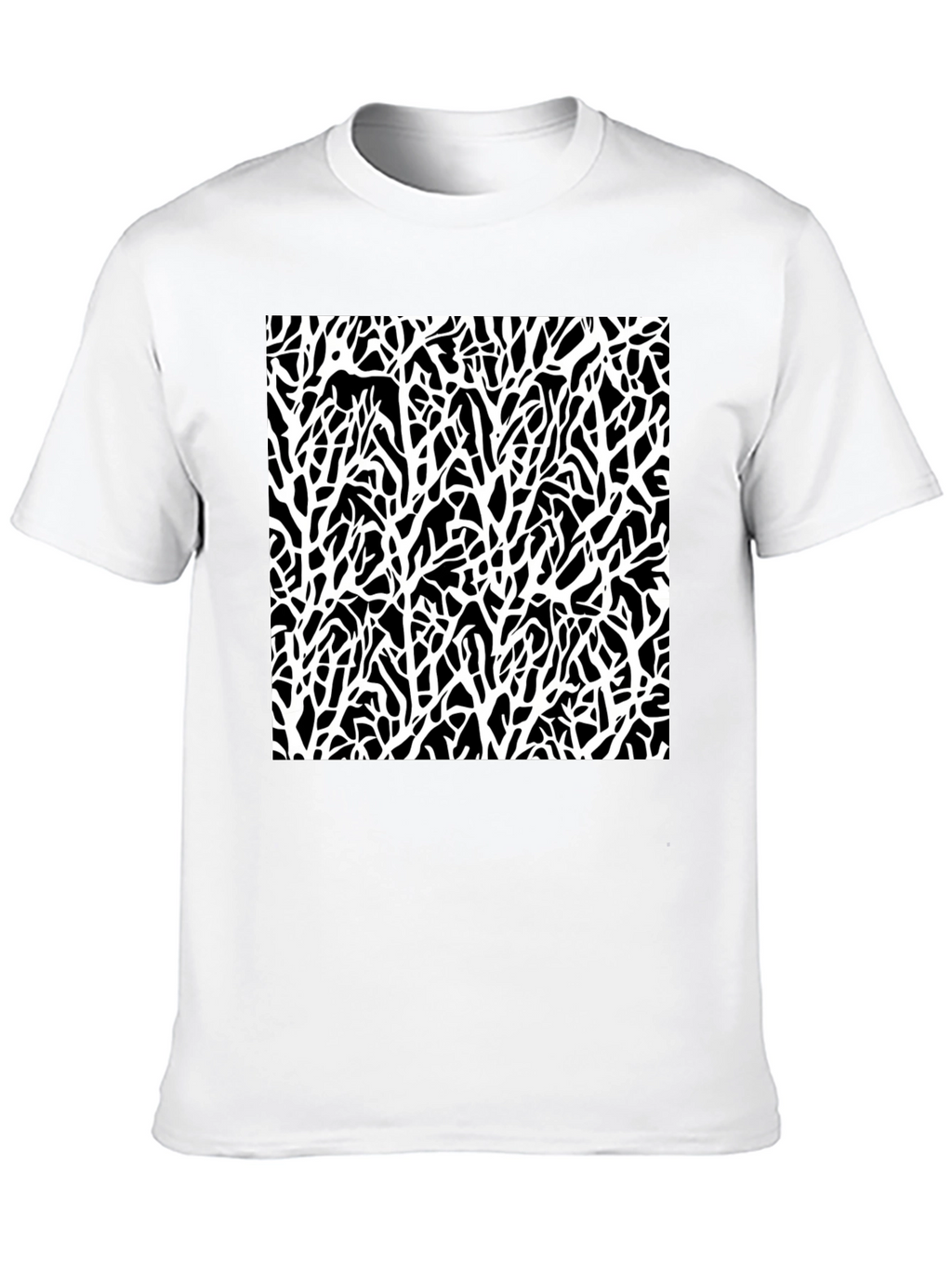 Abstract Branch T-Shirt - Black Graphic Tee