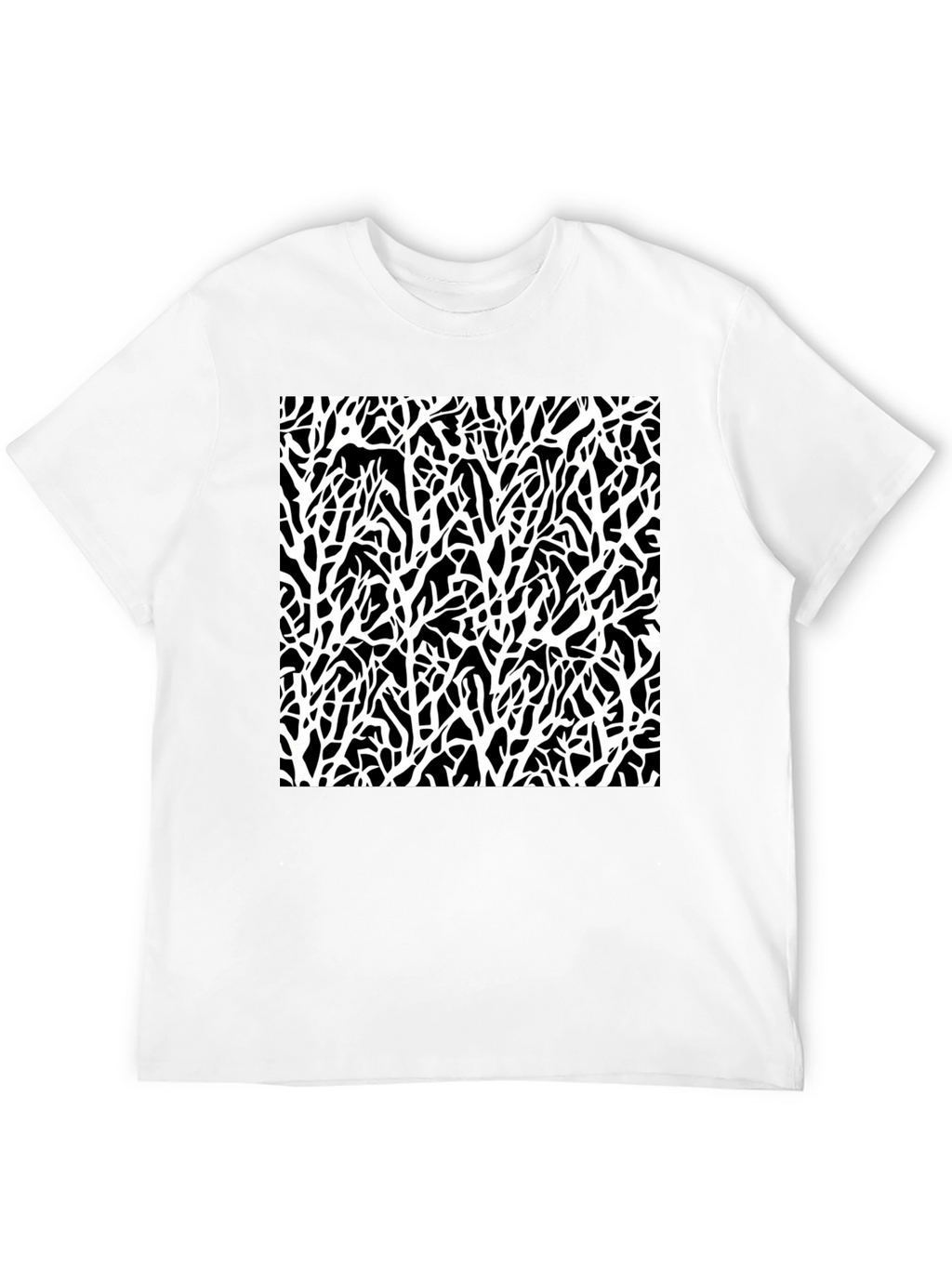Abstract Branch T-Shirt - Black Graphic Tee