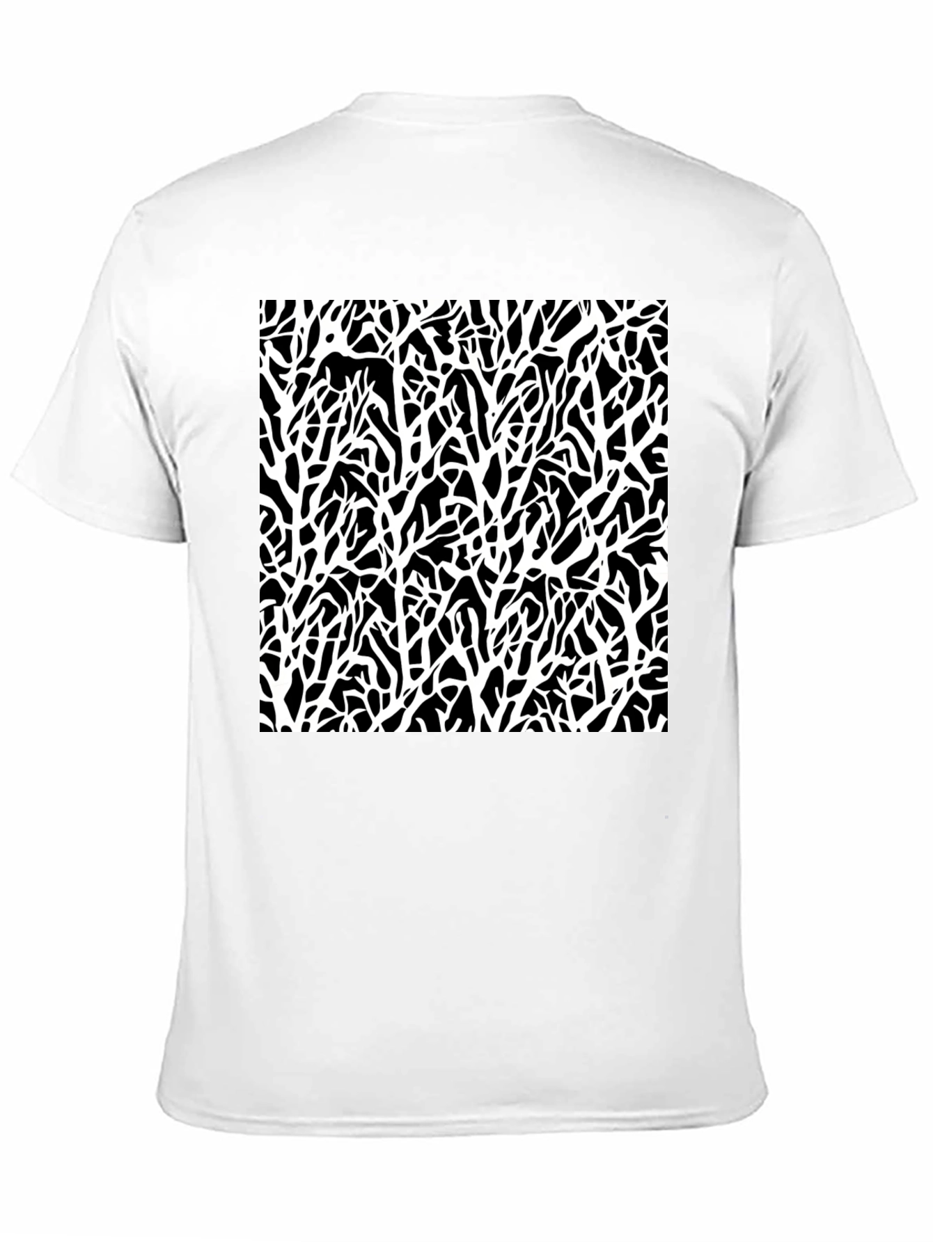 Abstract Branch T-Shirt - Black Graphic Tee