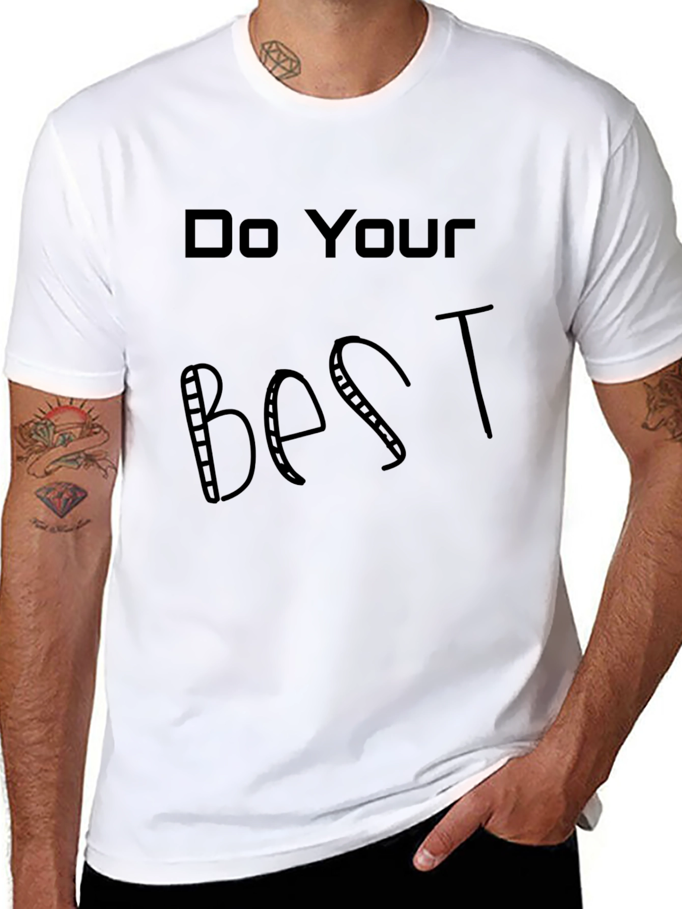 Do Your Best T-Shirt - Mens Black Tee