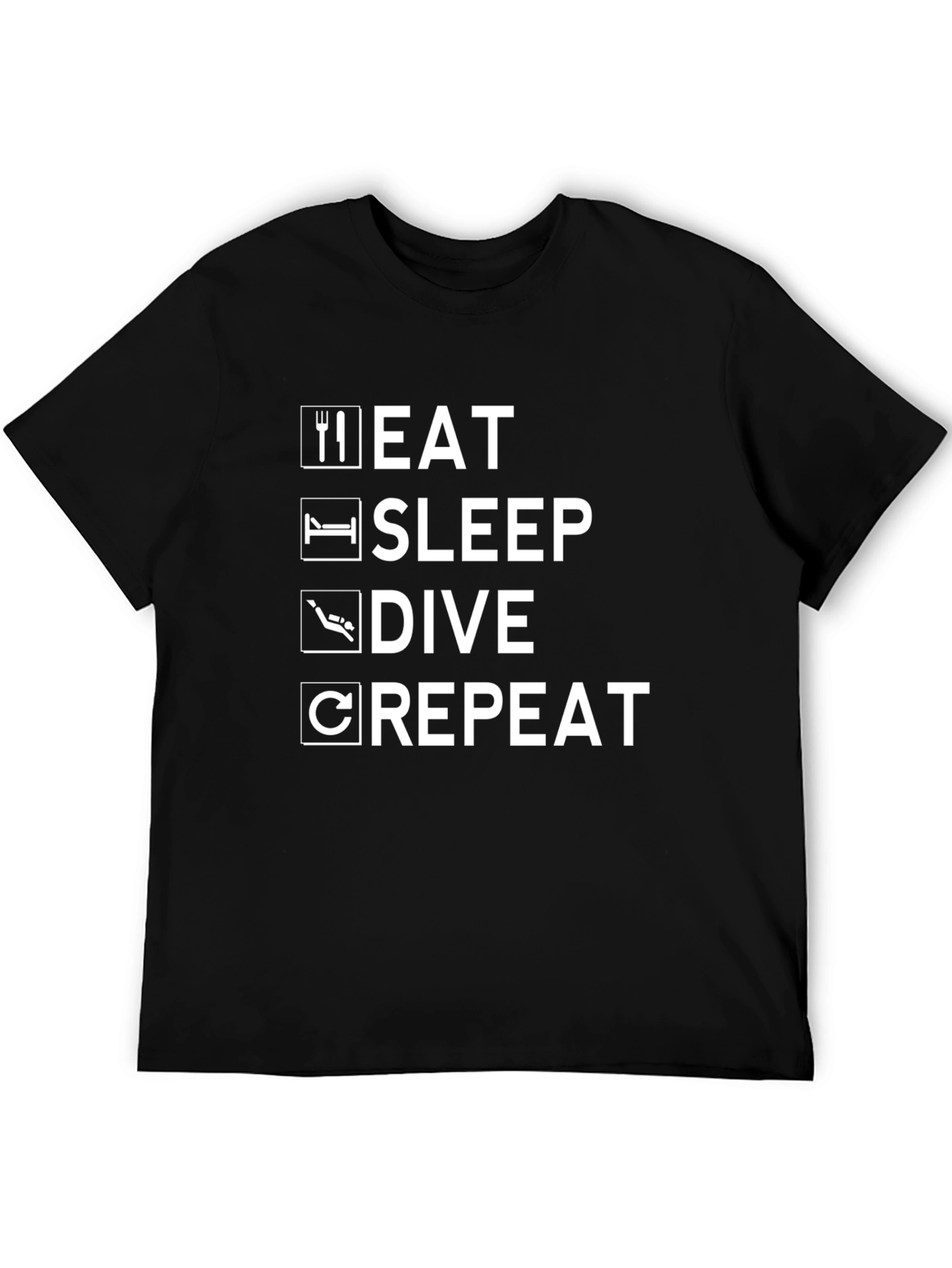 Eat Sleep Dive Repeat T-Shirt - Scuba Diving Tee