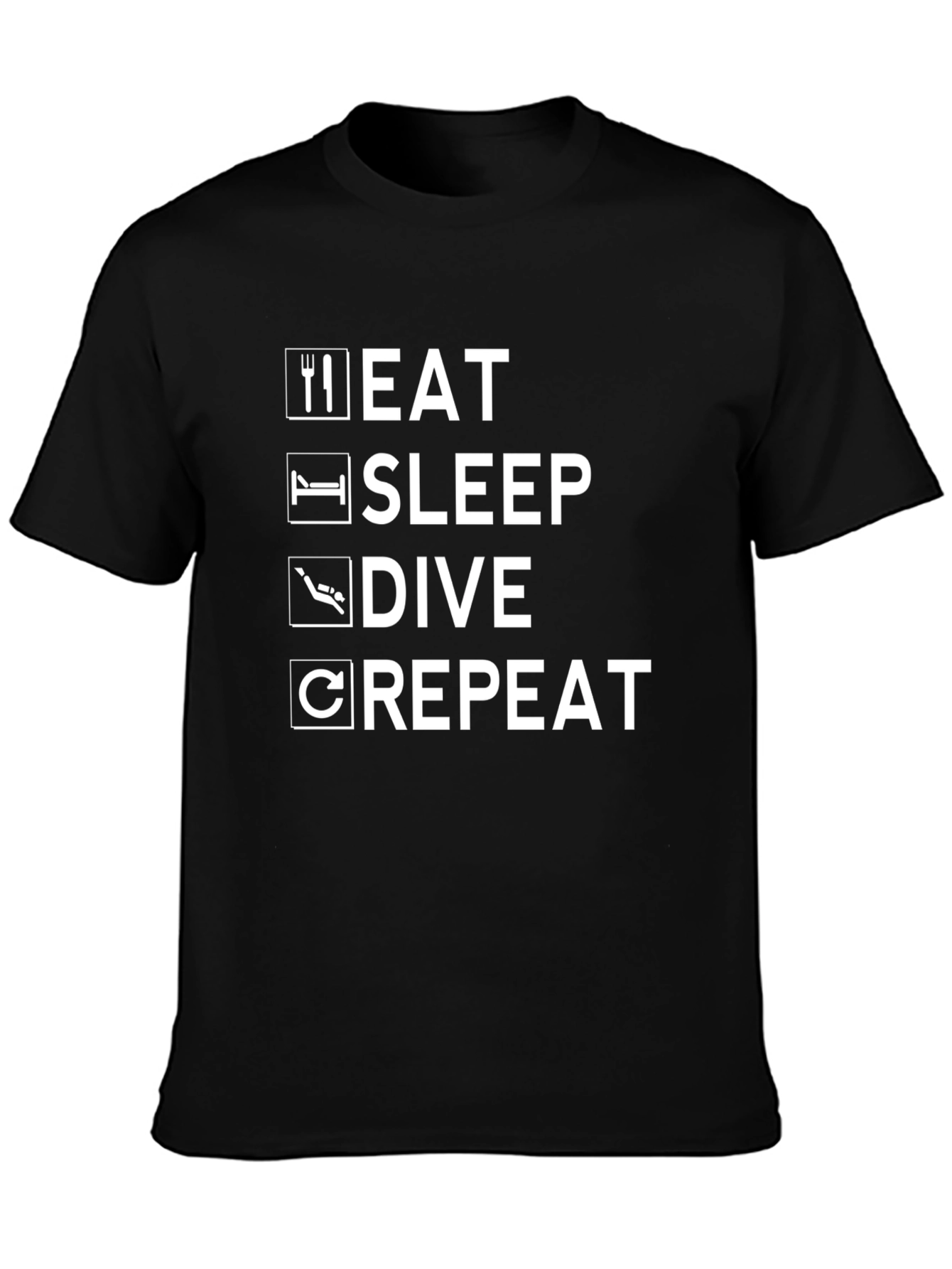 Eat Sleep Dive Repeat T-Shirt - Scuba Diving Tee