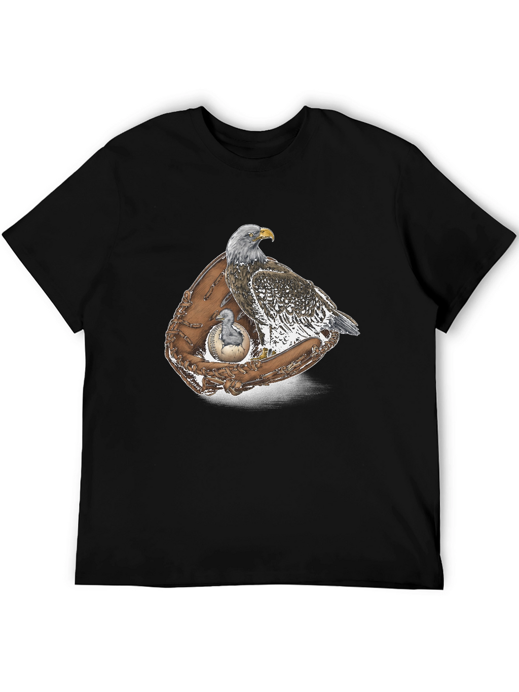 Eagle & Baseball Glove Graphic T-Shirt