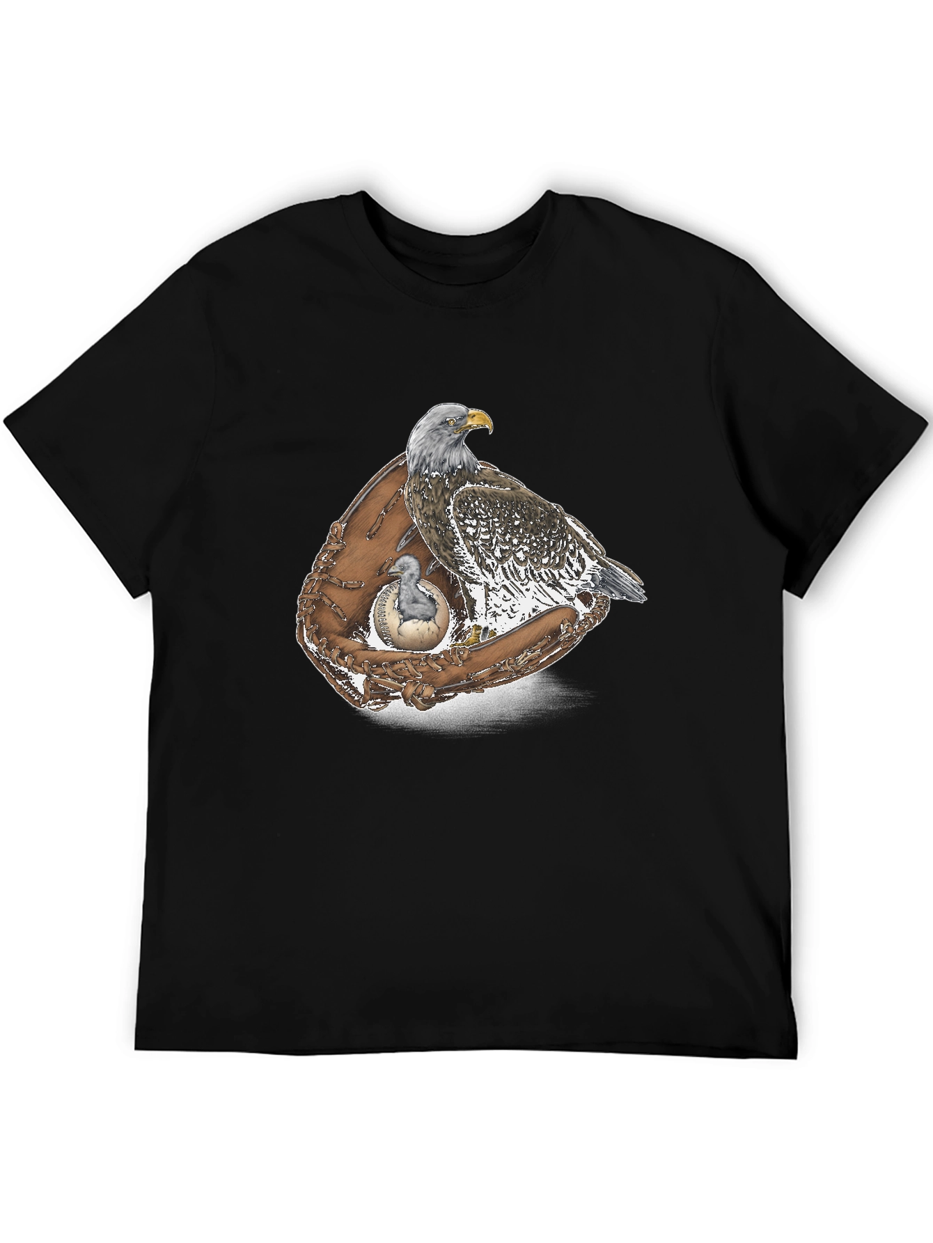 Eagle & Baseball Glove Graphic T-Shirt