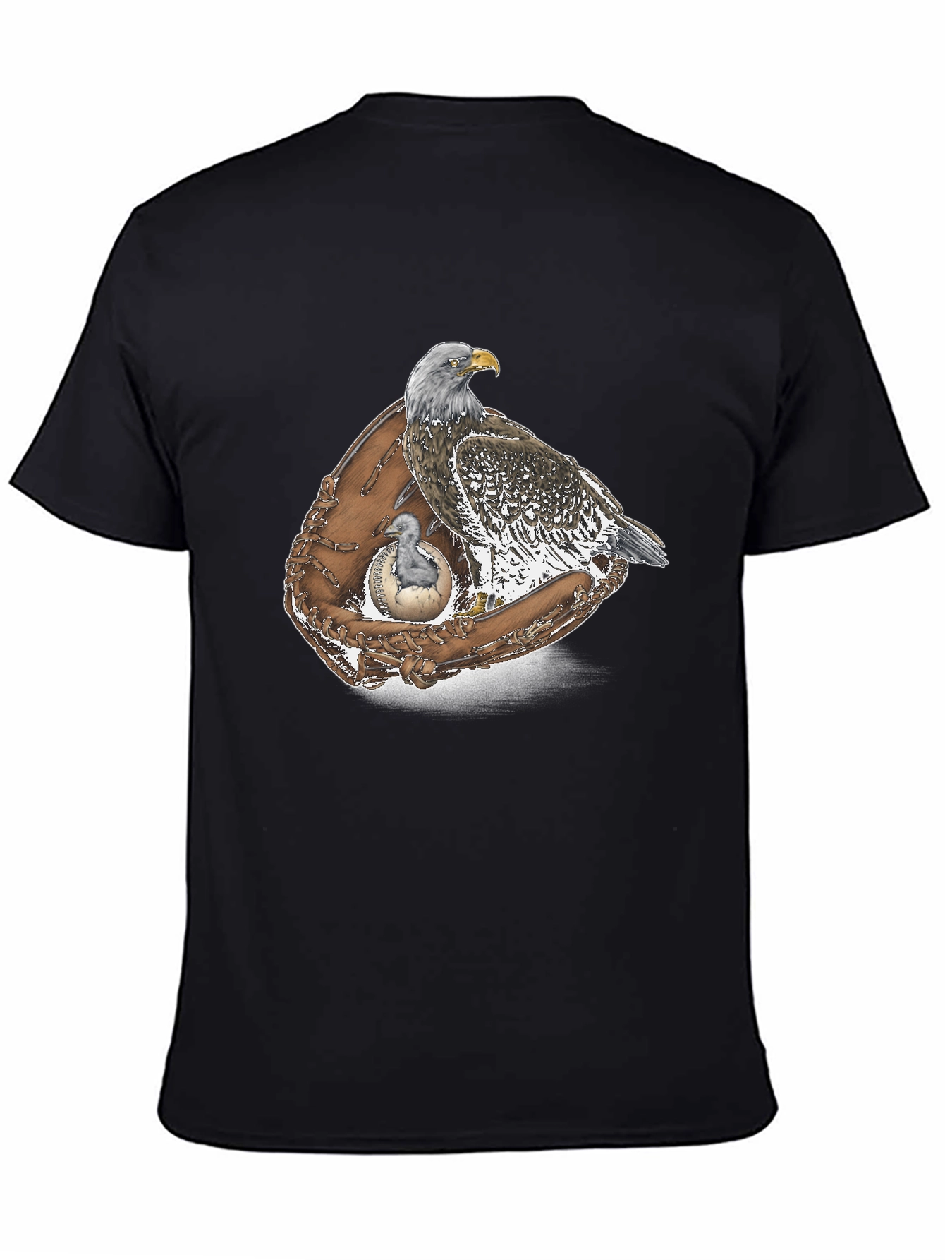 Eagle & Baseball Glove Graphic T-Shirt
