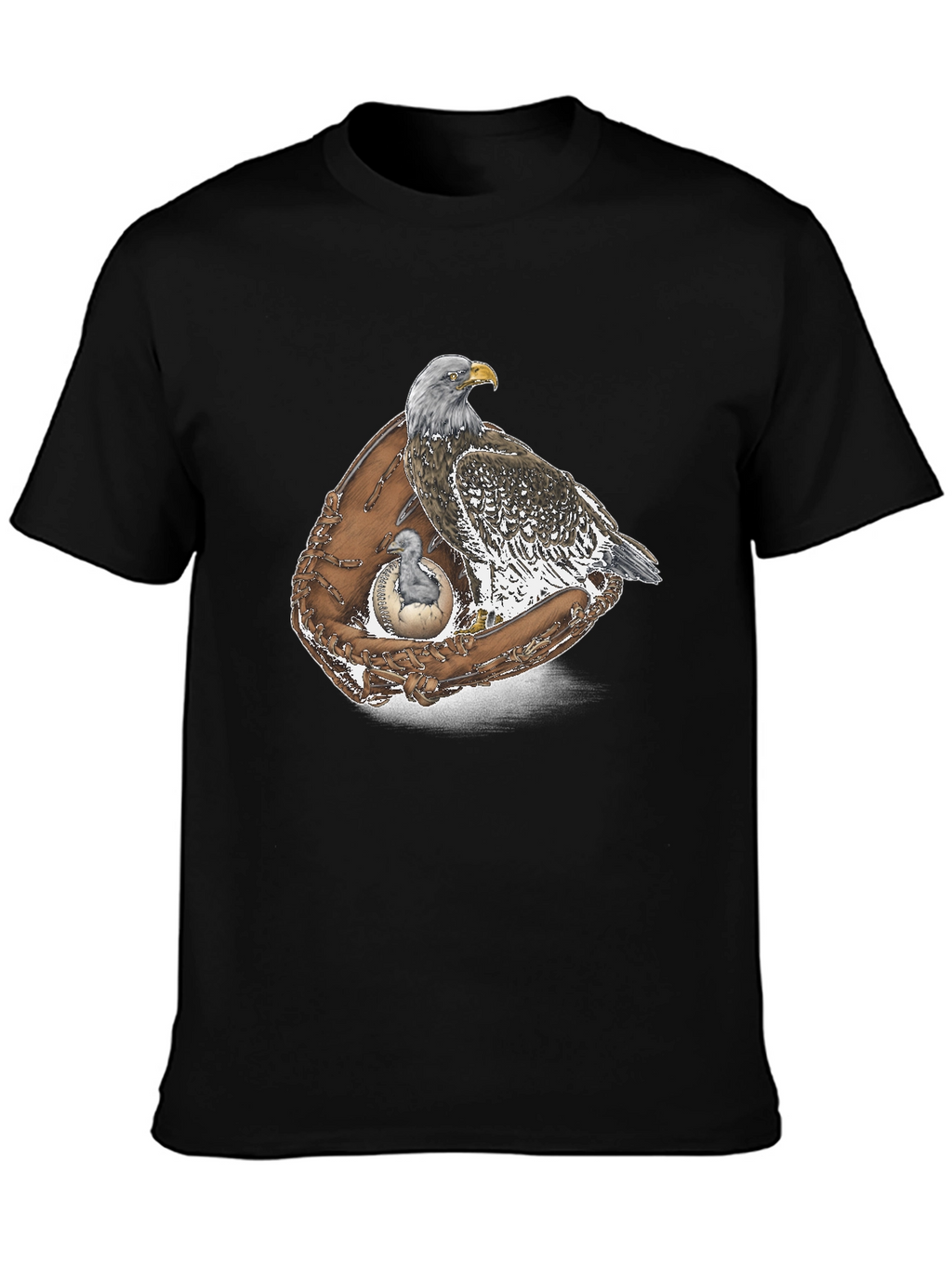 Eagle & Baseball Glove Graphic T-Shirt