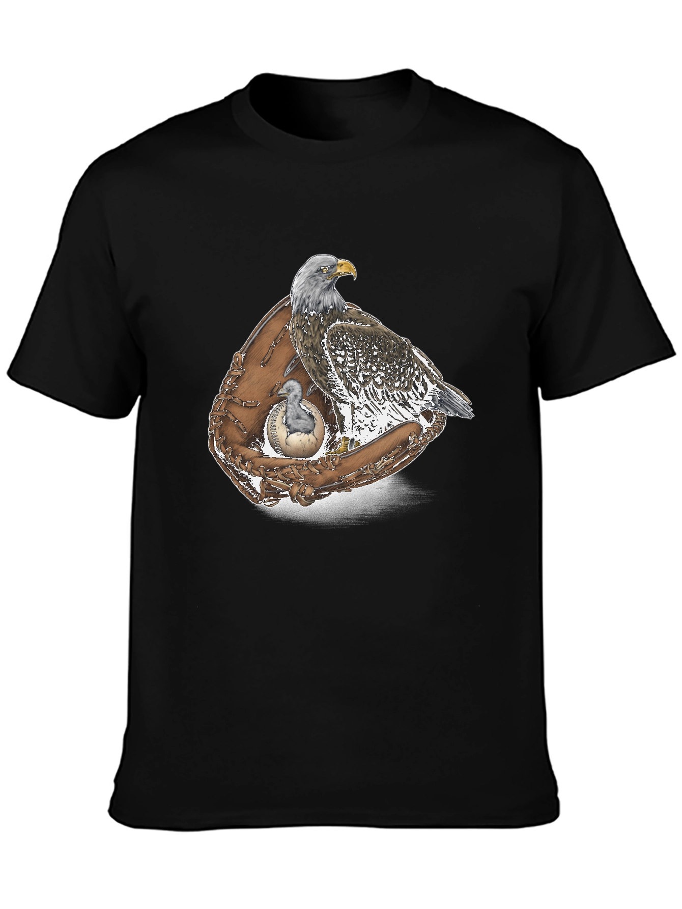 Eagle & Baseball Glove Graphic T-Shirt