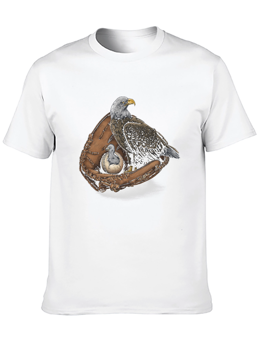 Eagle & Baseball Glove Graphic T-Shirt