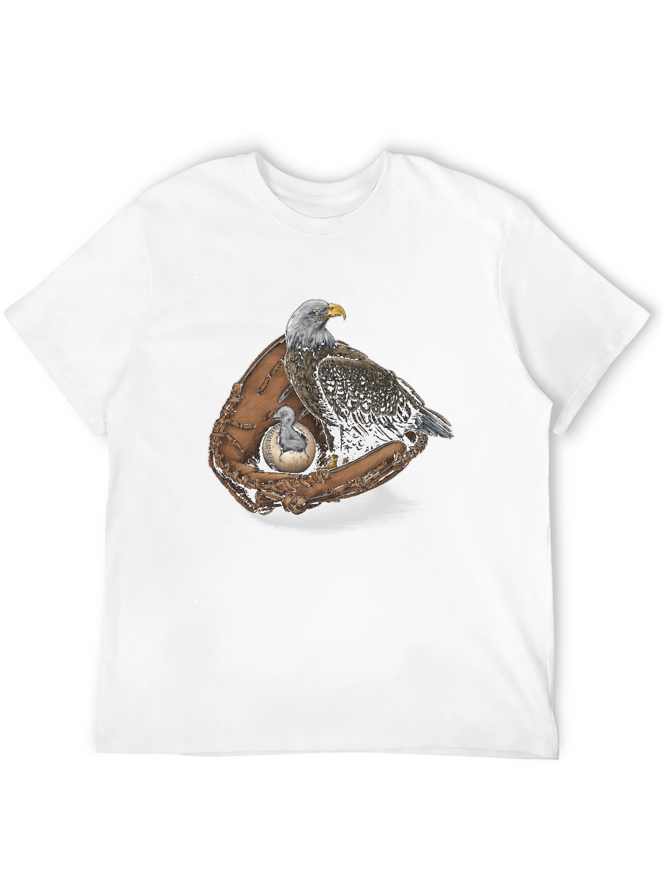 Eagle & Baseball Glove Graphic T-Shirt