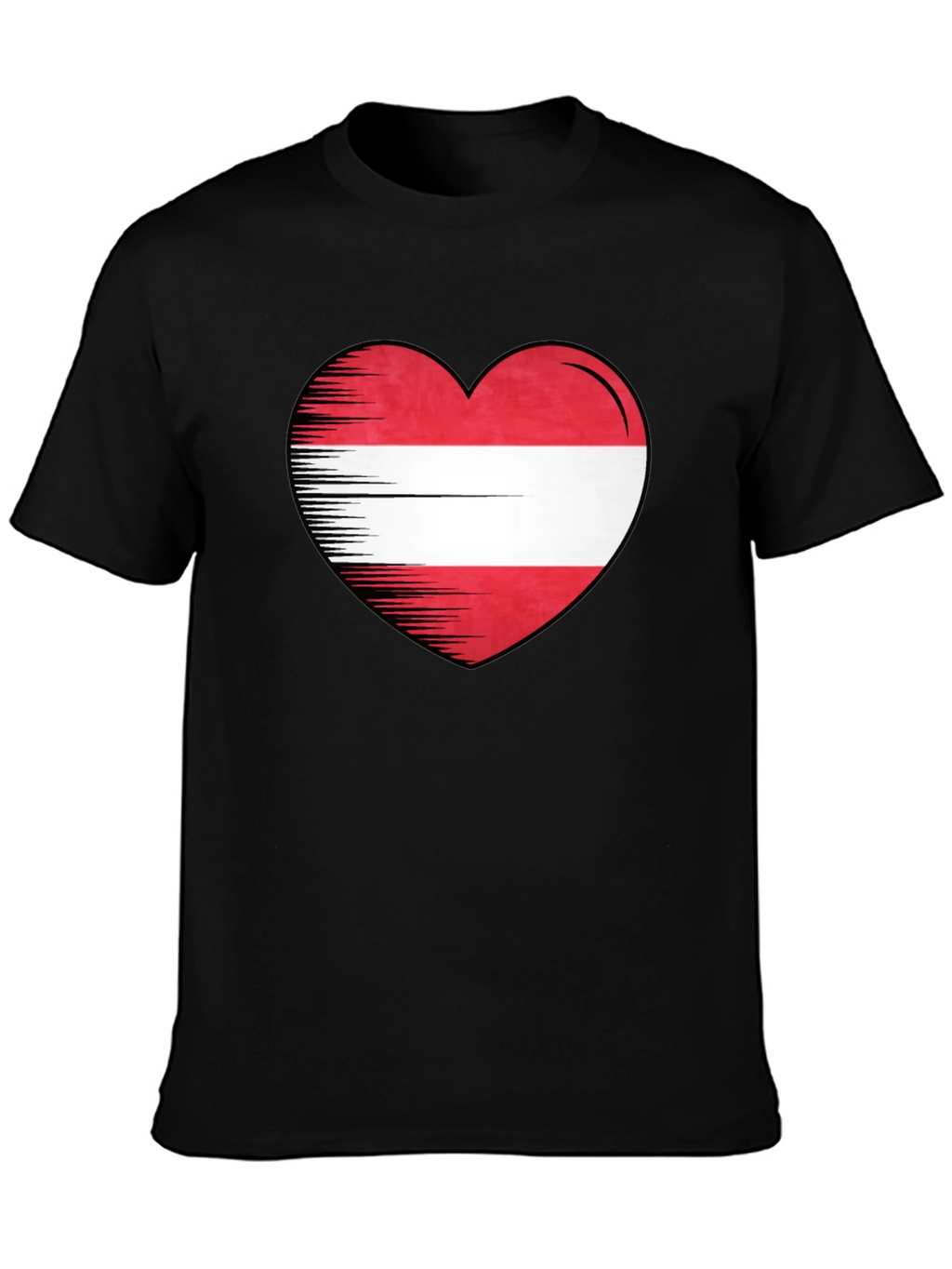 Austrian Flag Heart T-Shirt