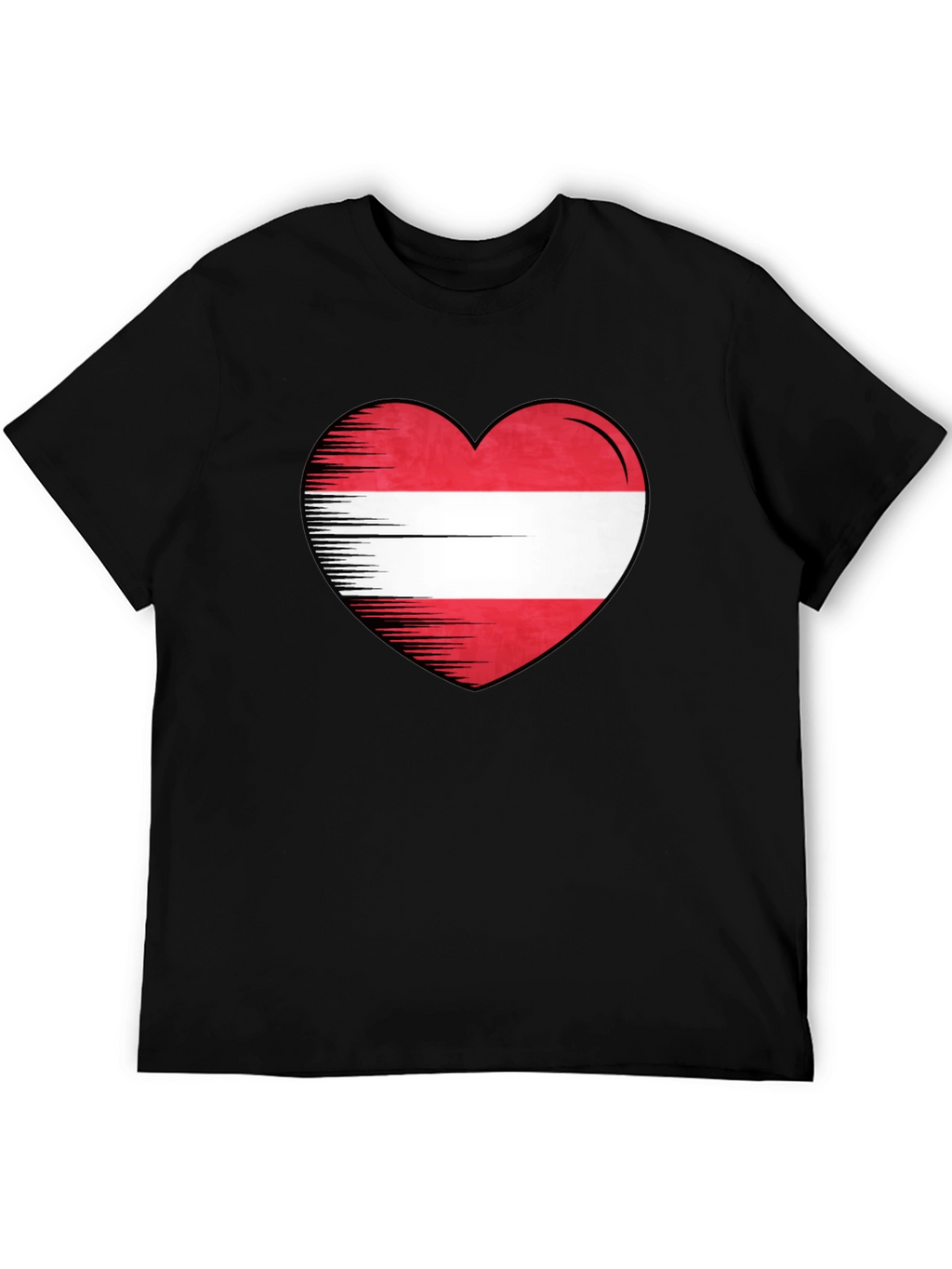 Austrian Flag Heart T-Shirt