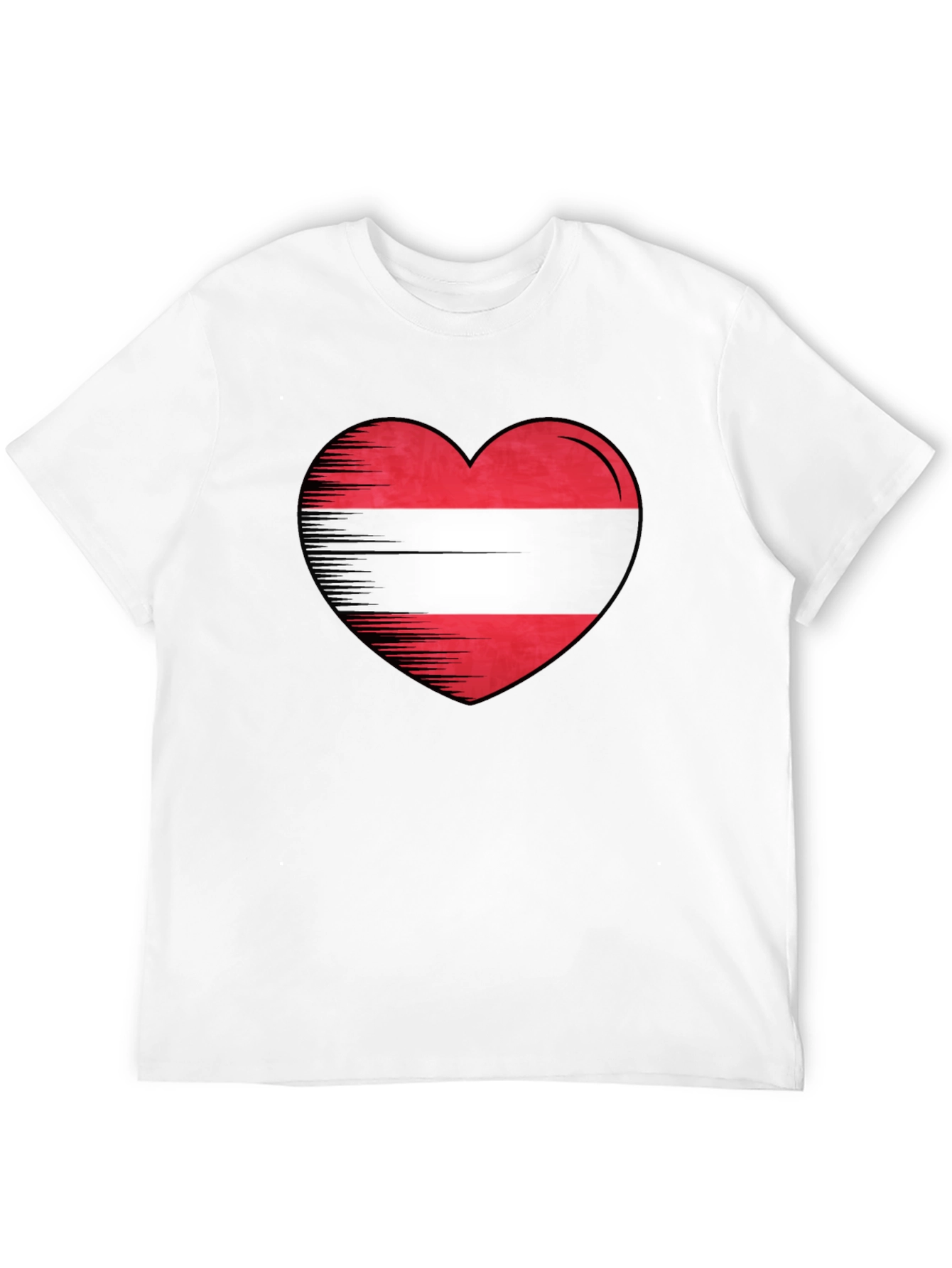 Austrian Flag Heart T-Shirt