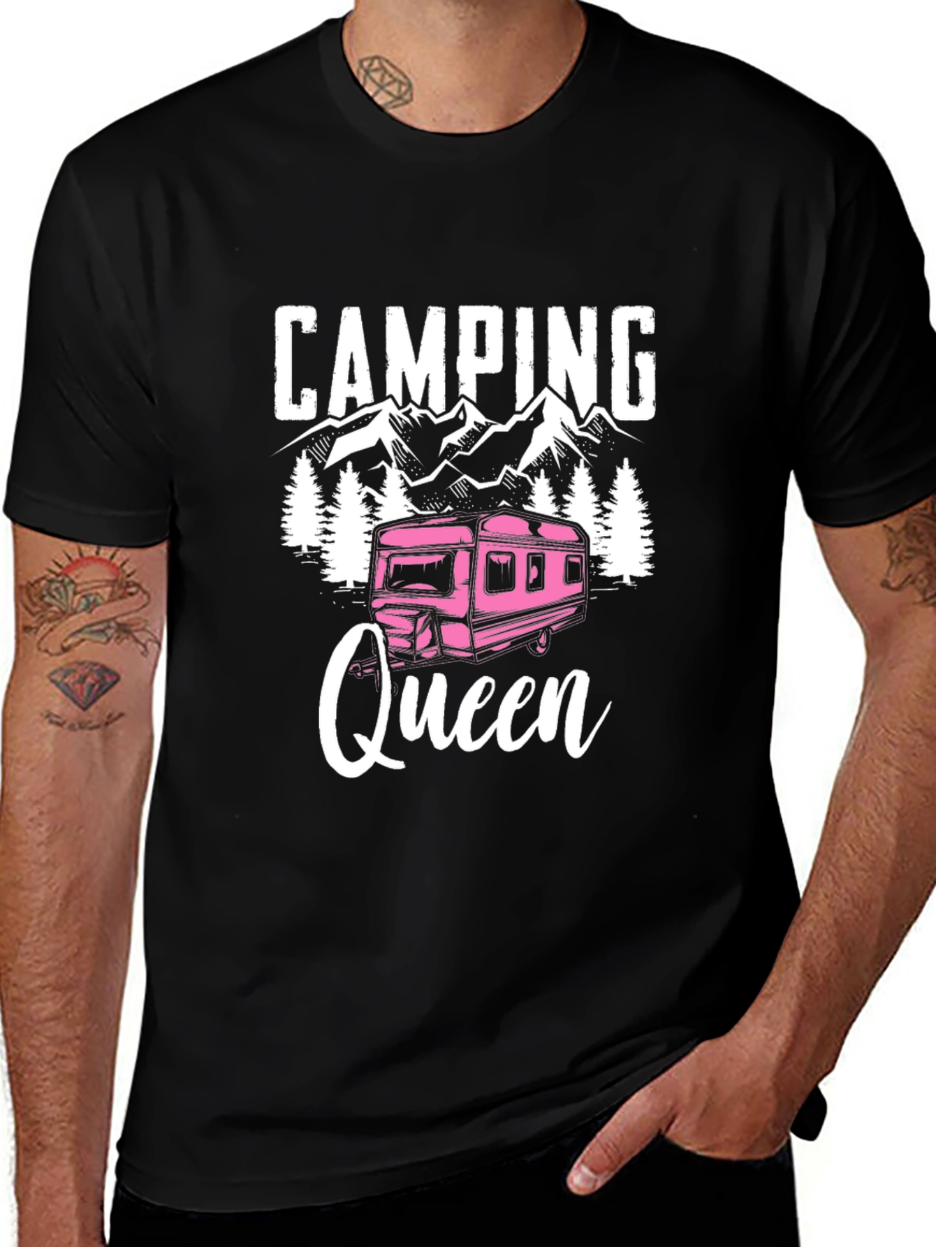 Camping Queen Graphic T-Shirt