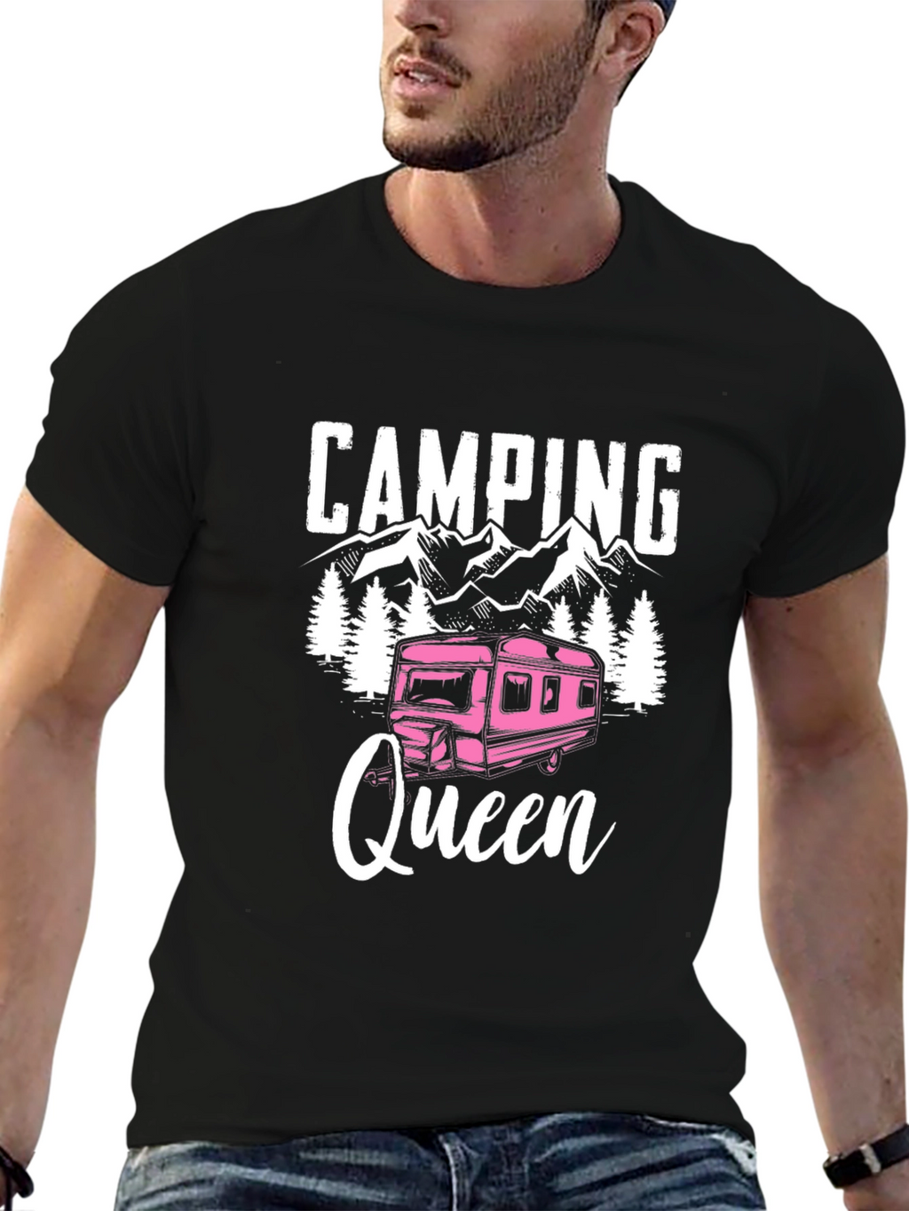 Camping Queen Graphic T-Shirt