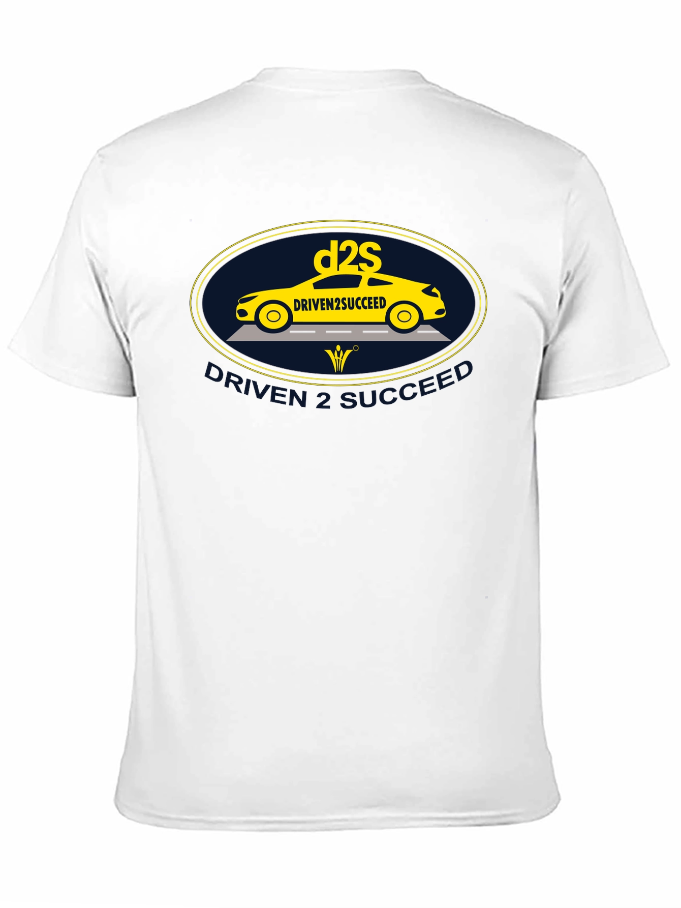 Driven2Succeed Graphic Tee - Black Cotton T-Shirt