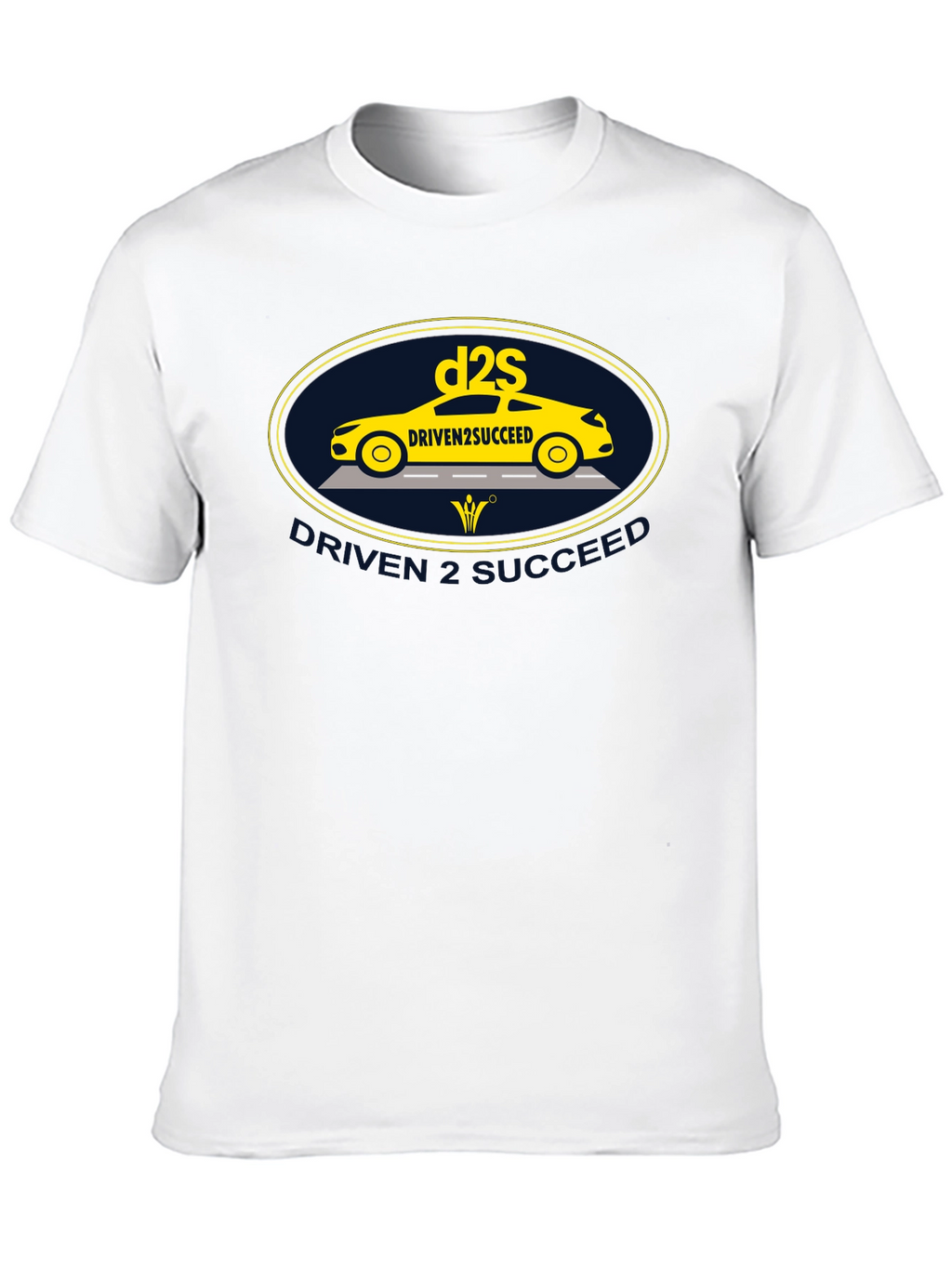 Driven2Succeed Graphic Tee - Black Cotton T-Shirt