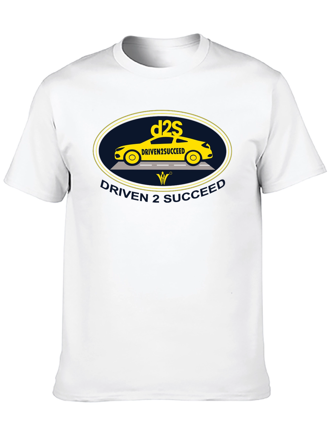 Driven2Succeed Graphic Tee - Black Cotton T-Shirt