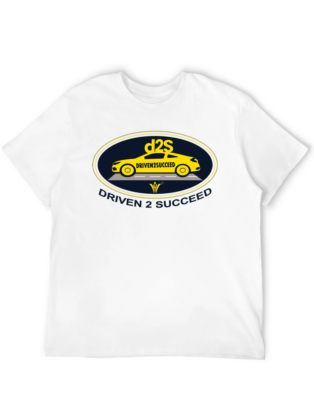 Driven2Succeed Graphic Tee - Black Cotton T-Shirt