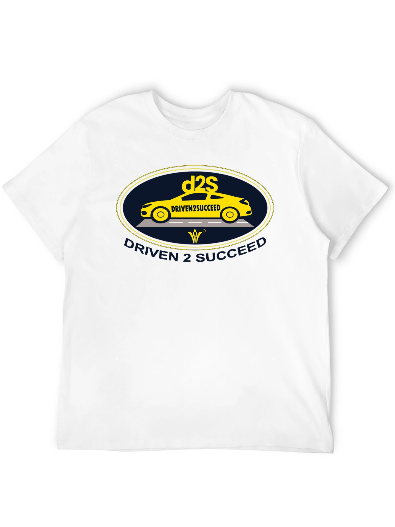 Driven2Succeed Graphic Tee - Black Cotton T-Shirt
