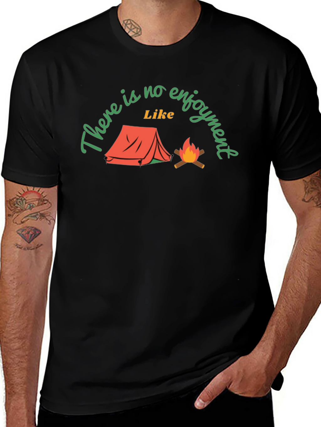 Camping Enjoyment Graphic T-Shirt