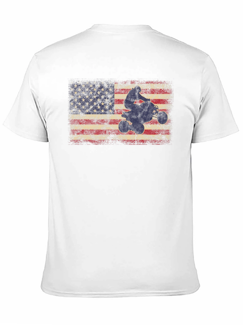 American Flag ATV Rider Graphic T-Shirt