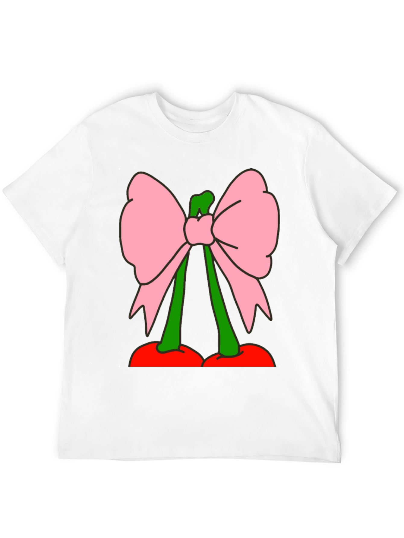 Cherry Bow Graphic Tee - Funky Fruit Fashion