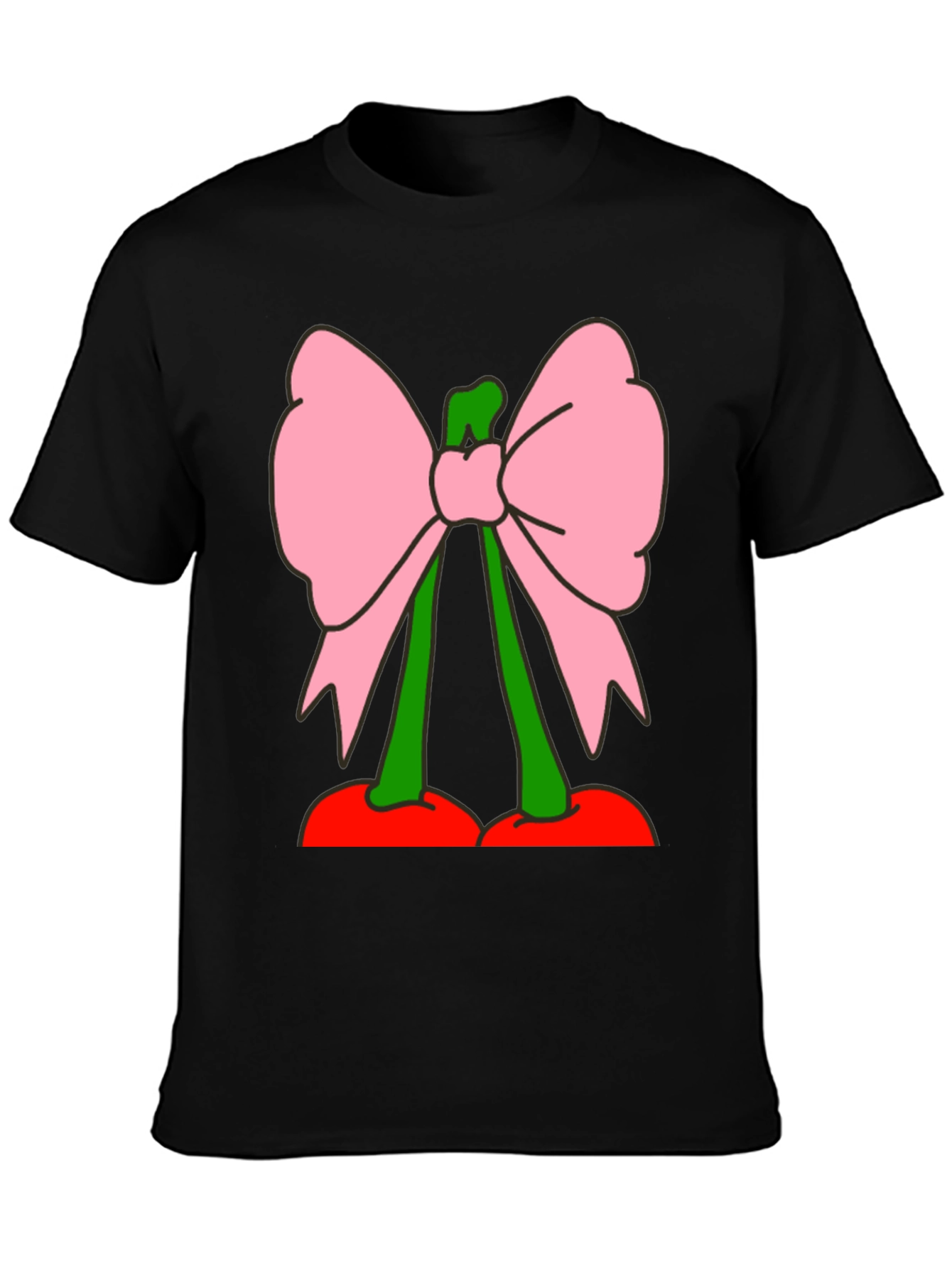 Cherry Bow Graphic Tee - Funky Fruit Fashion