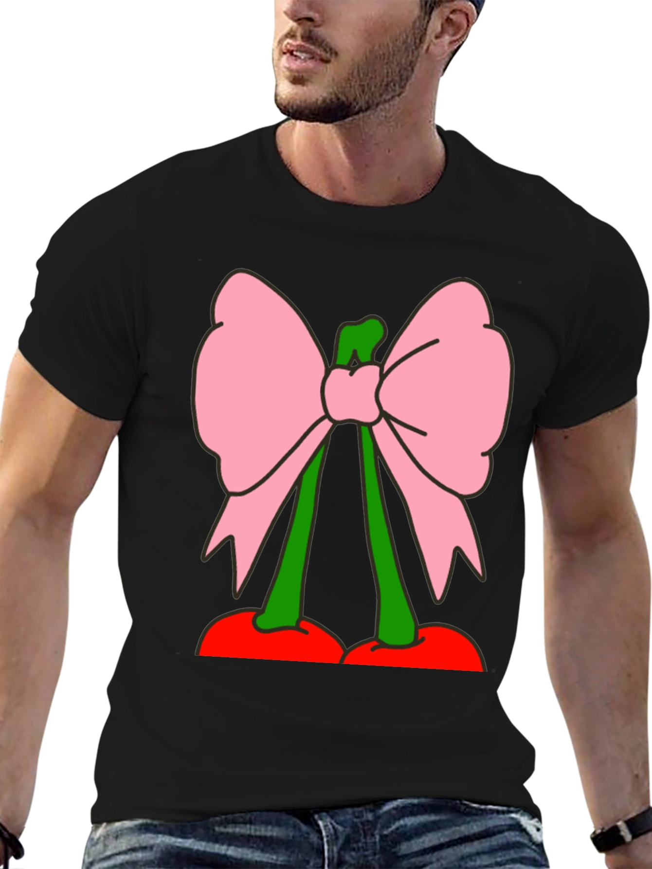 Cherry Bow Graphic Tee - Funky Fruit Fashion