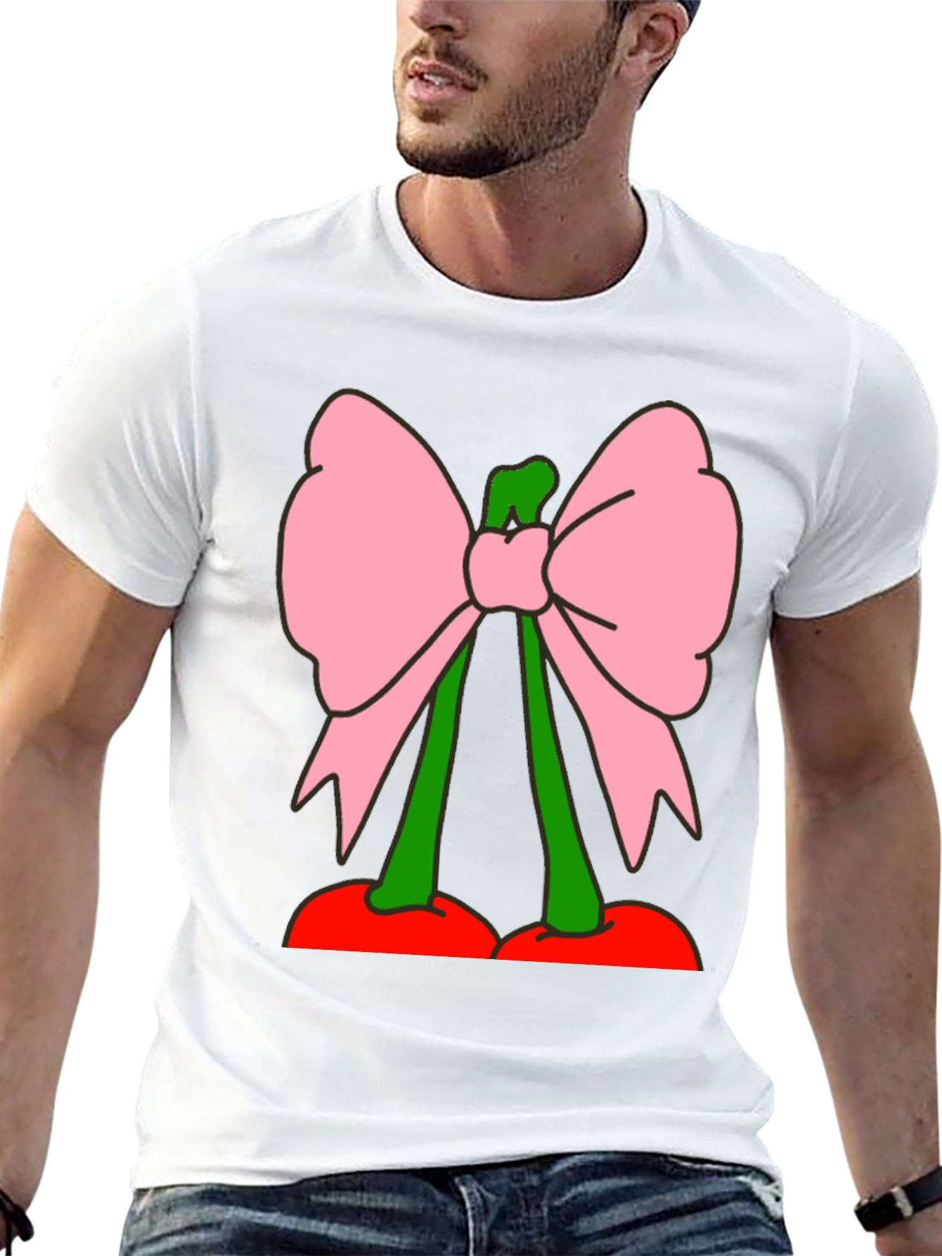 Cherry Bow Graphic Tee - Funky Fruit Fashion