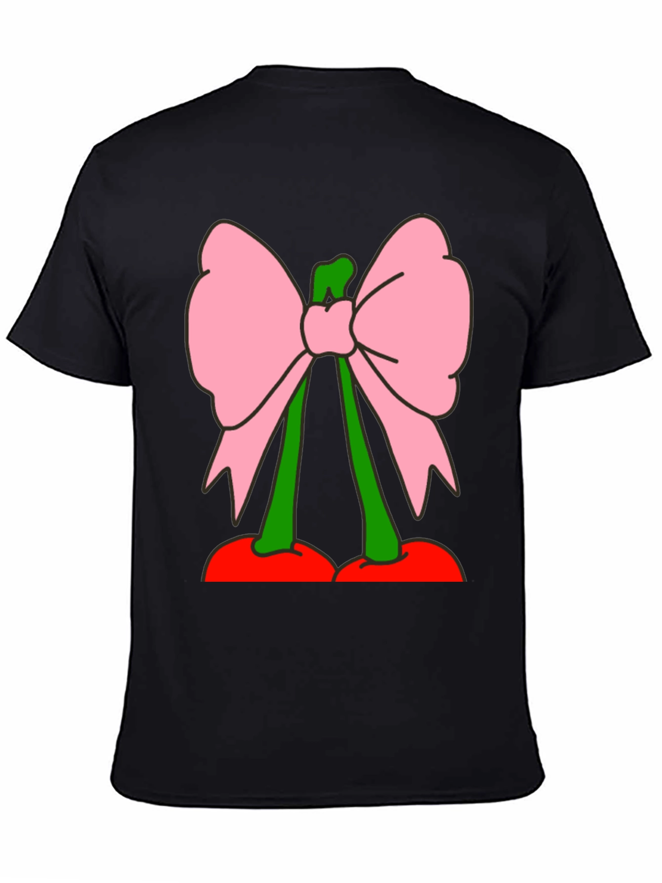 Cherry Bow Graphic Tee - Funky Fruit Fashion