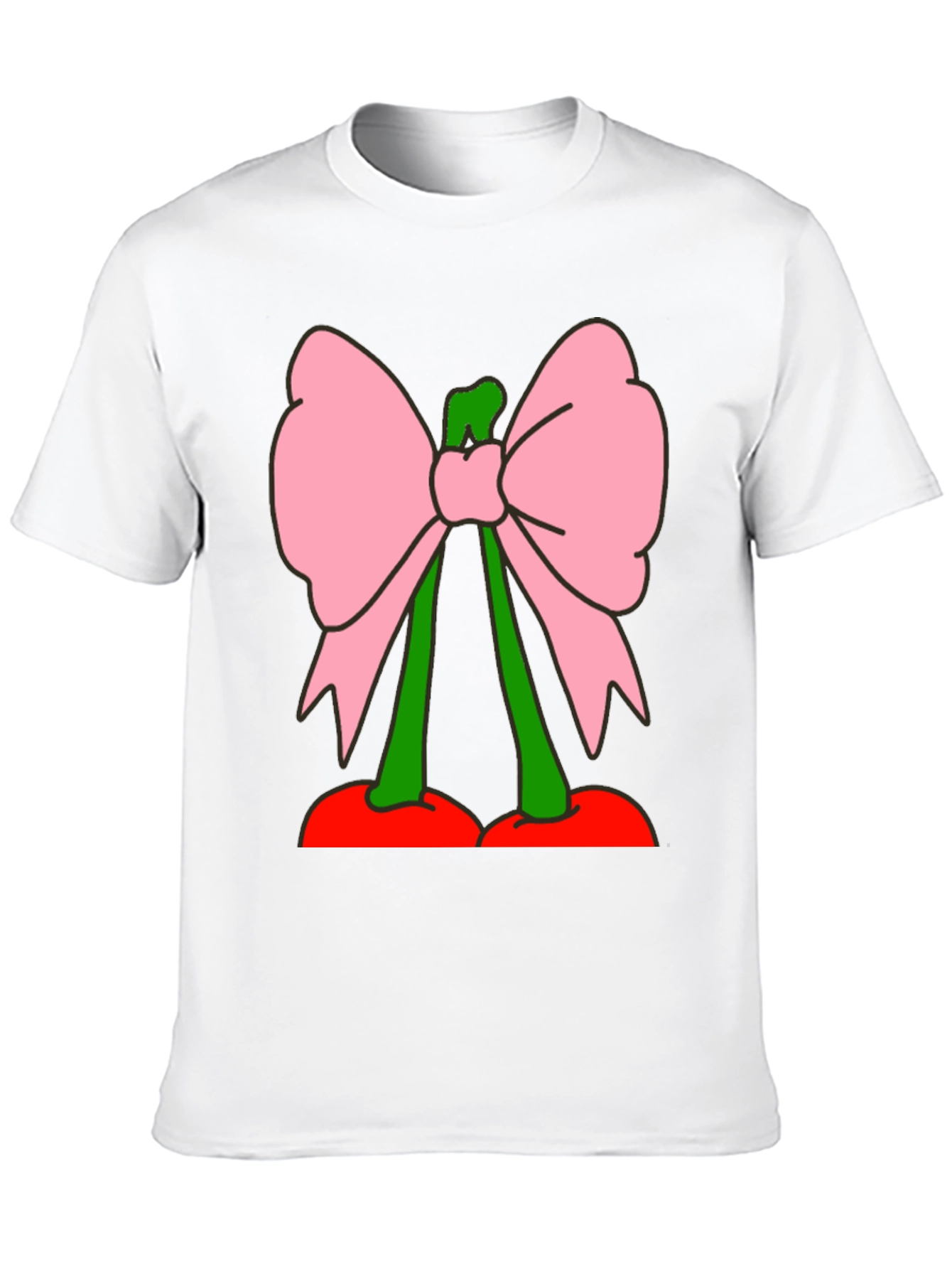 Cherry Bow Graphic Tee - Funky Fruit Fashion