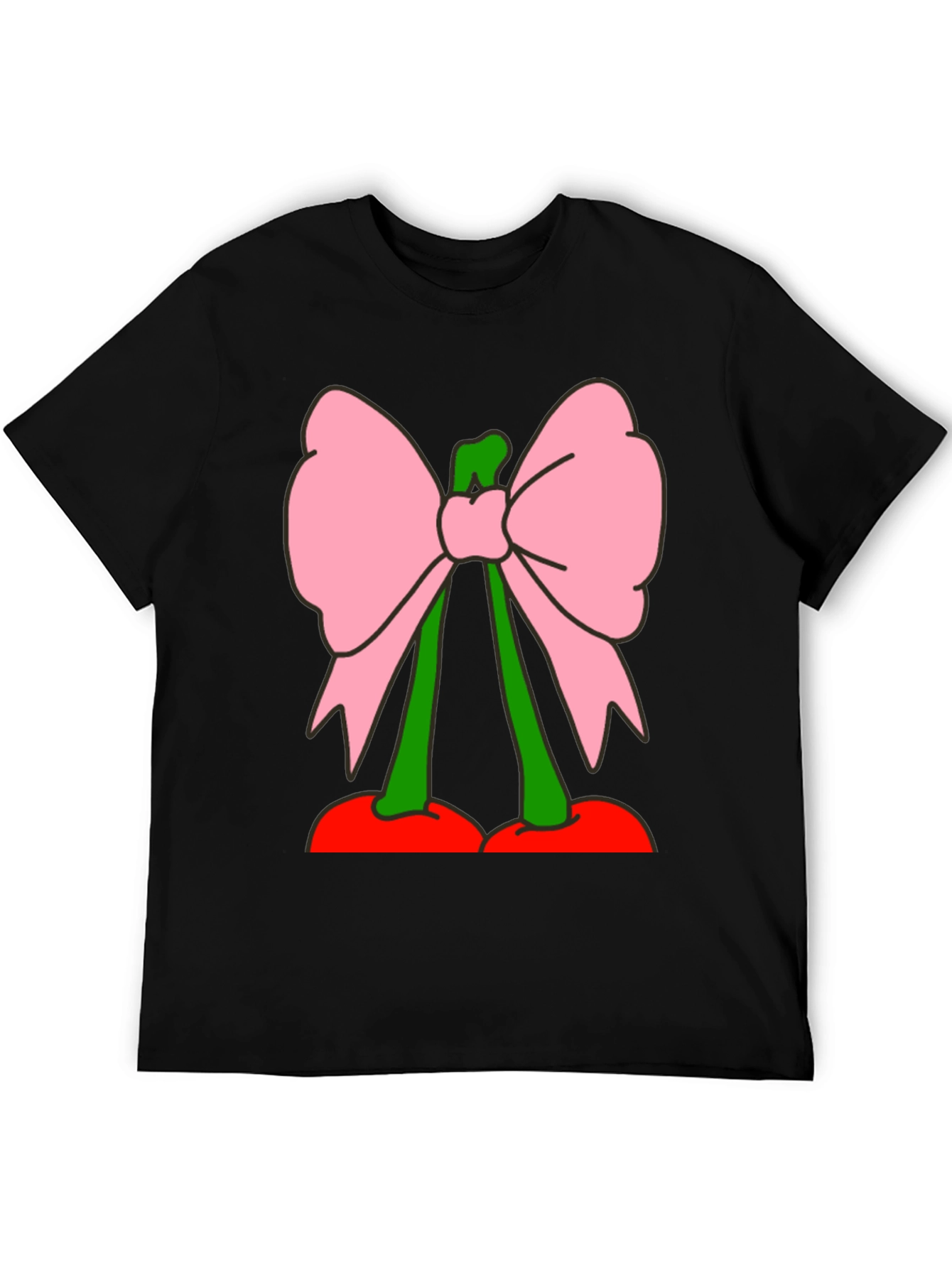 Cherry Bow Graphic Tee - Funky Fruit Fashion
