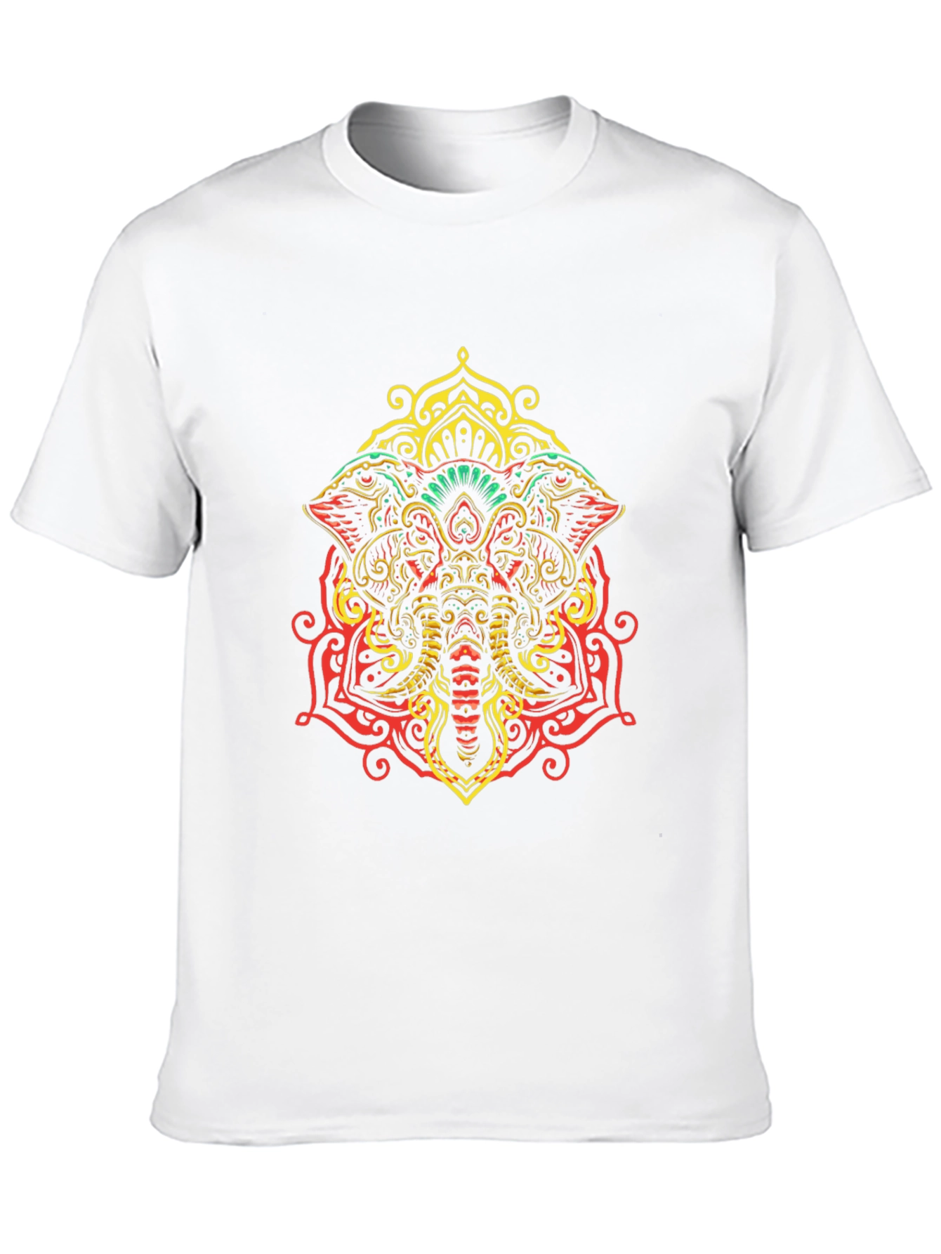Elephant Mandala Graphic Tee - Unique Design