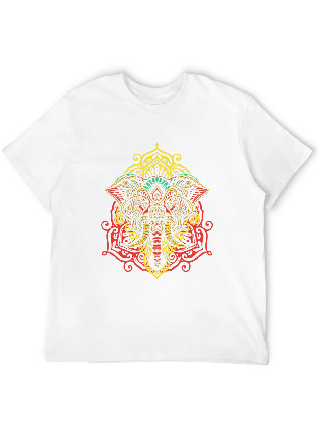 Elephant Mandala Graphic Tee - Unique Design