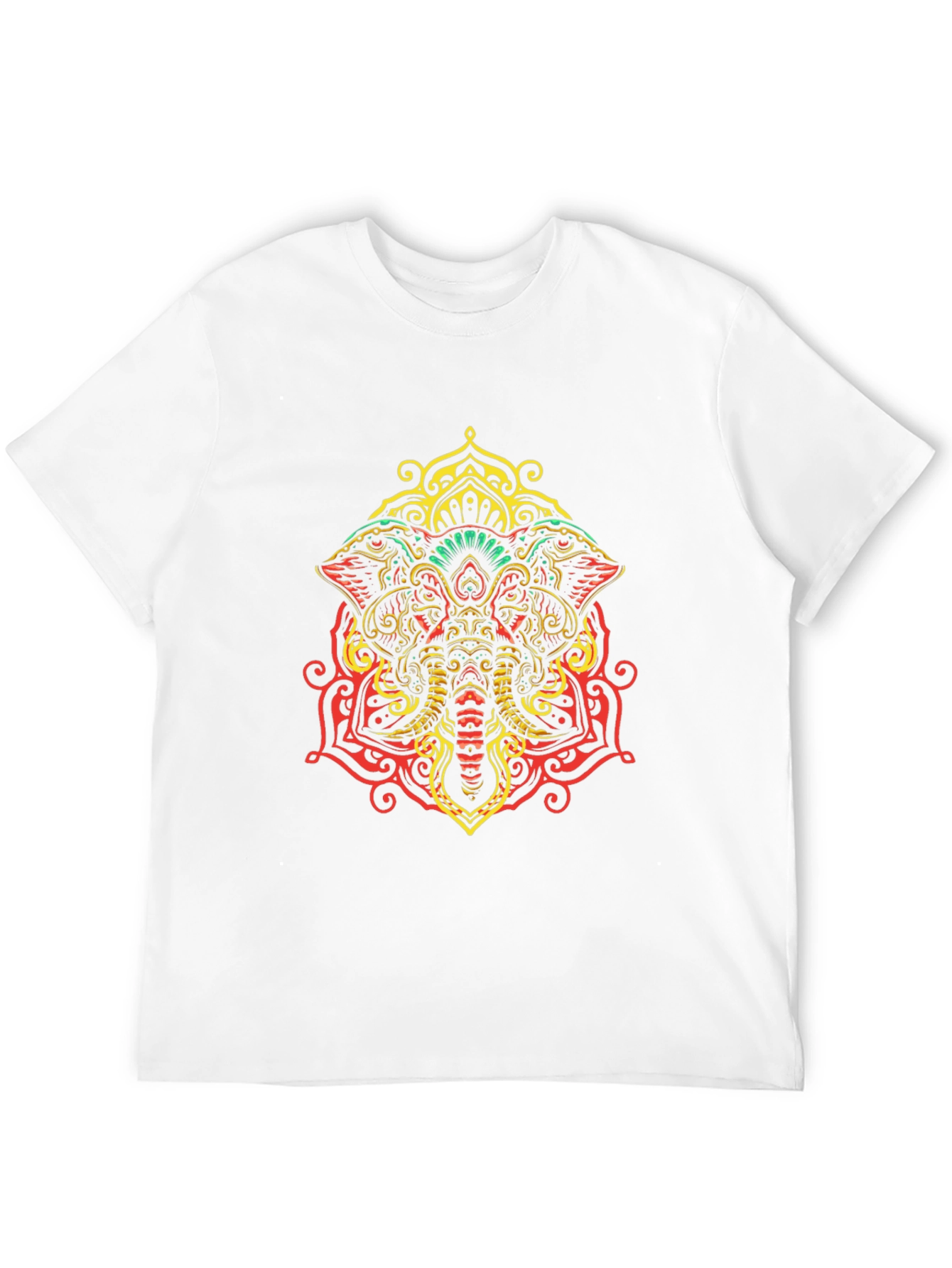 Elephant Mandala Graphic Tee - Unique Design