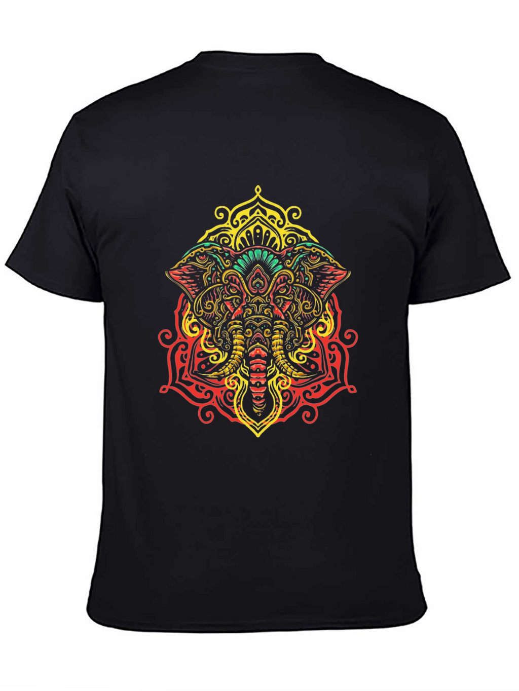 Elephant Mandala Graphic Tee - Unique Design