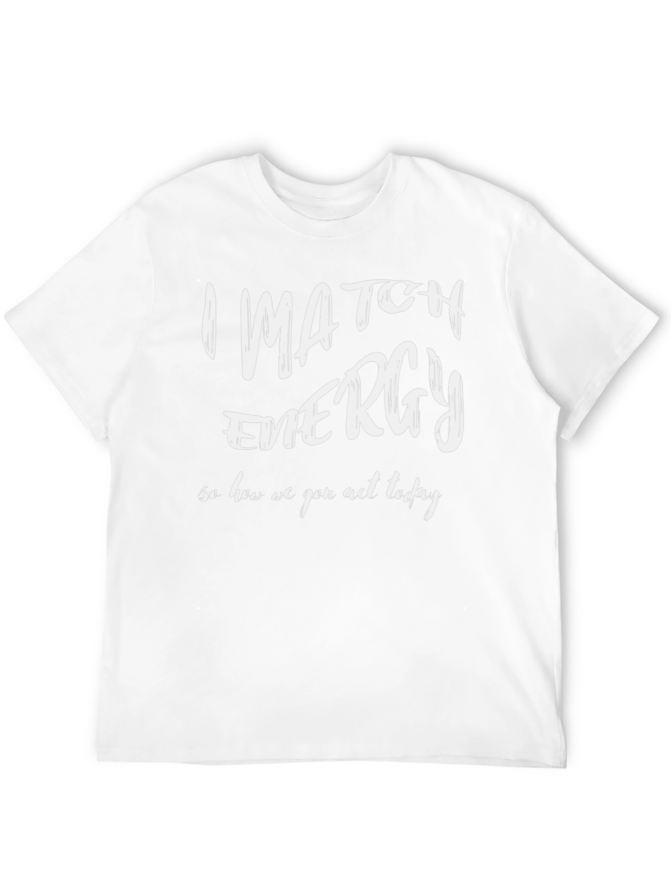 I Match Energy Graphic T-Shirt - Black Cotton Tee