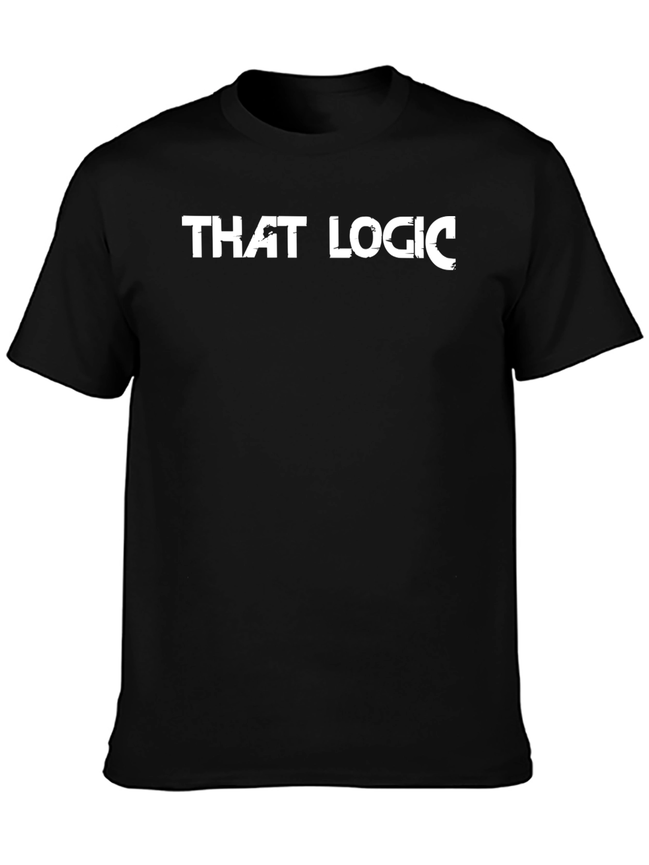 That Logic Graphic Tee - Black Cotton Casual Shirt