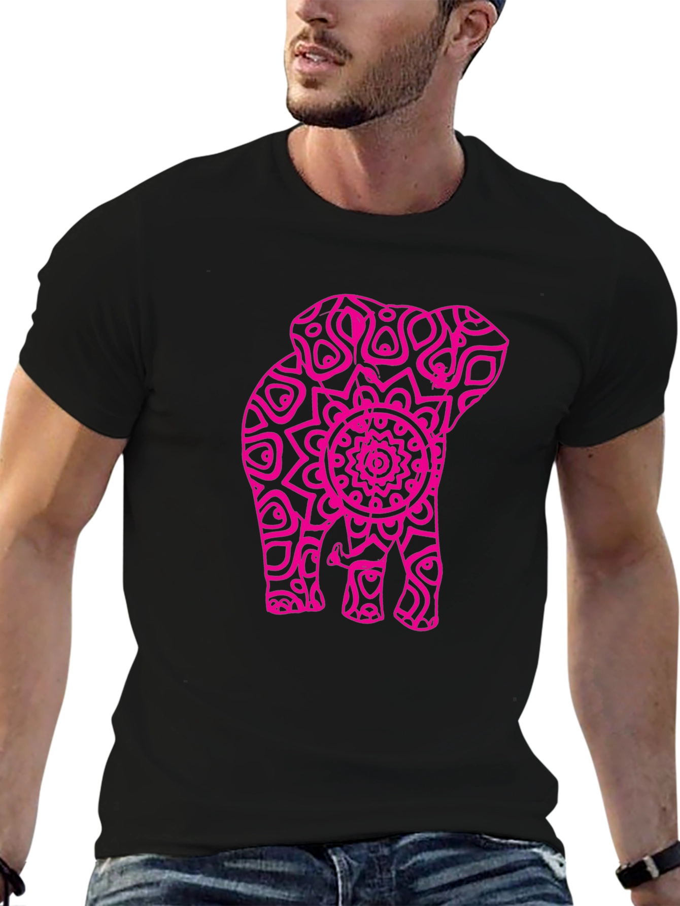 Elephant Mandala Graphic Tee