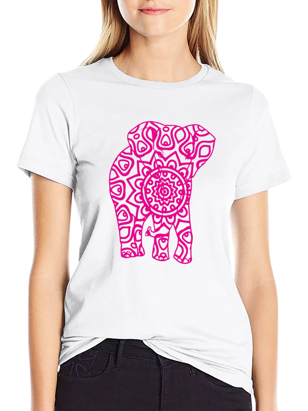 Elephant Mandala Graphic Tee
