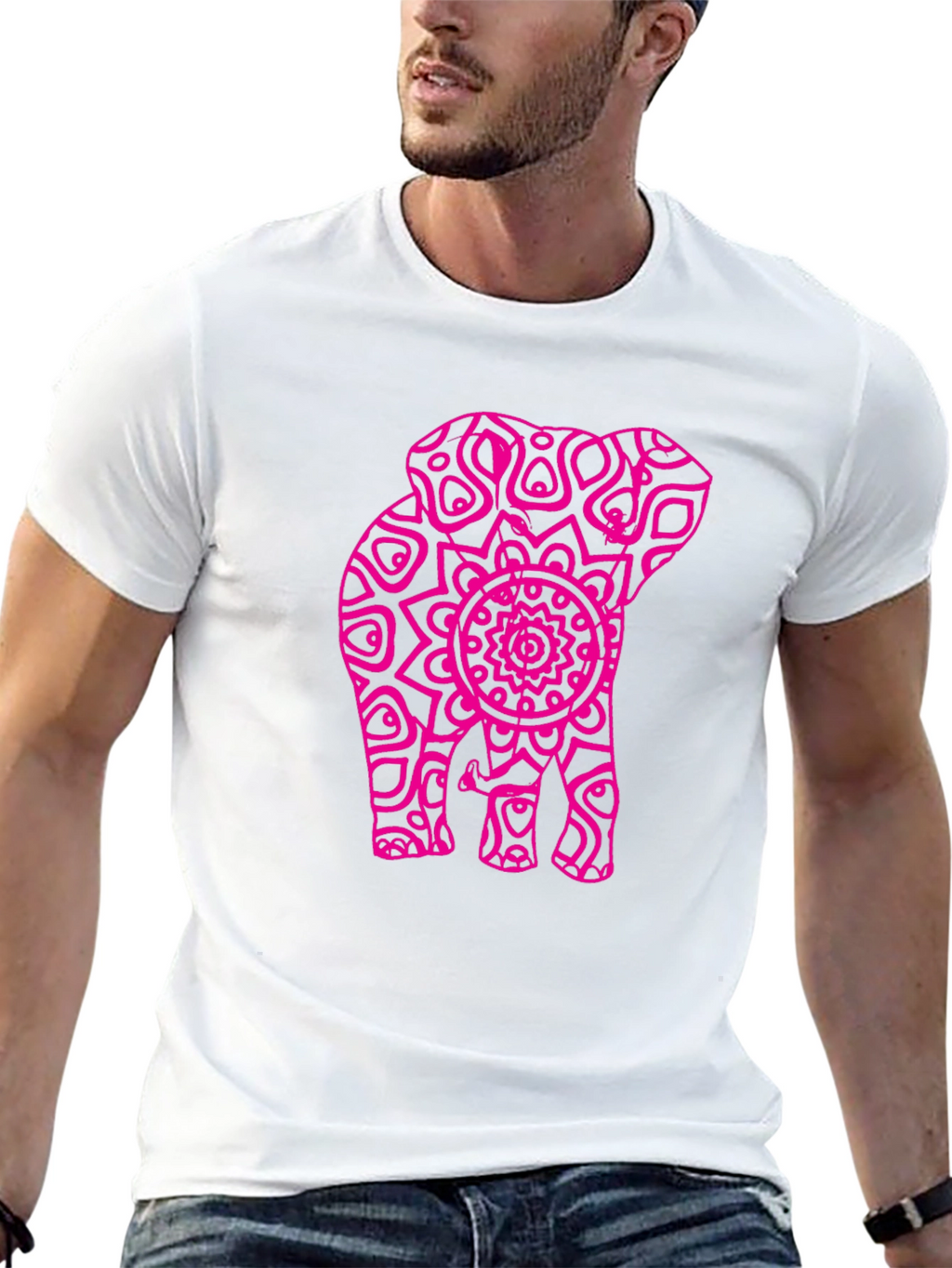 Elephant Mandala Graphic Tee