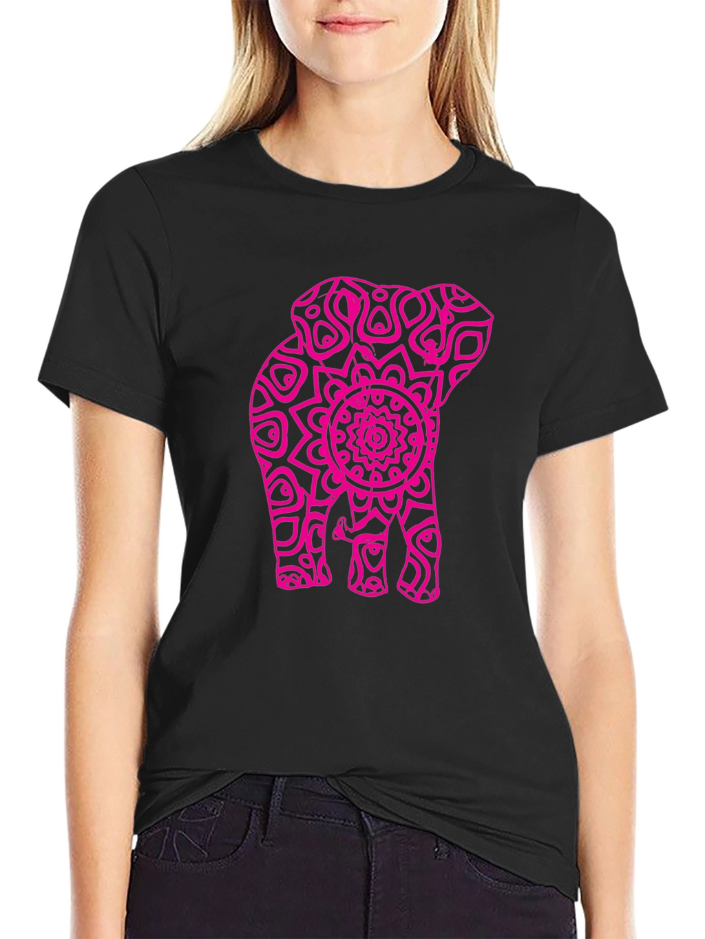 Elephant Mandala Graphic Tee