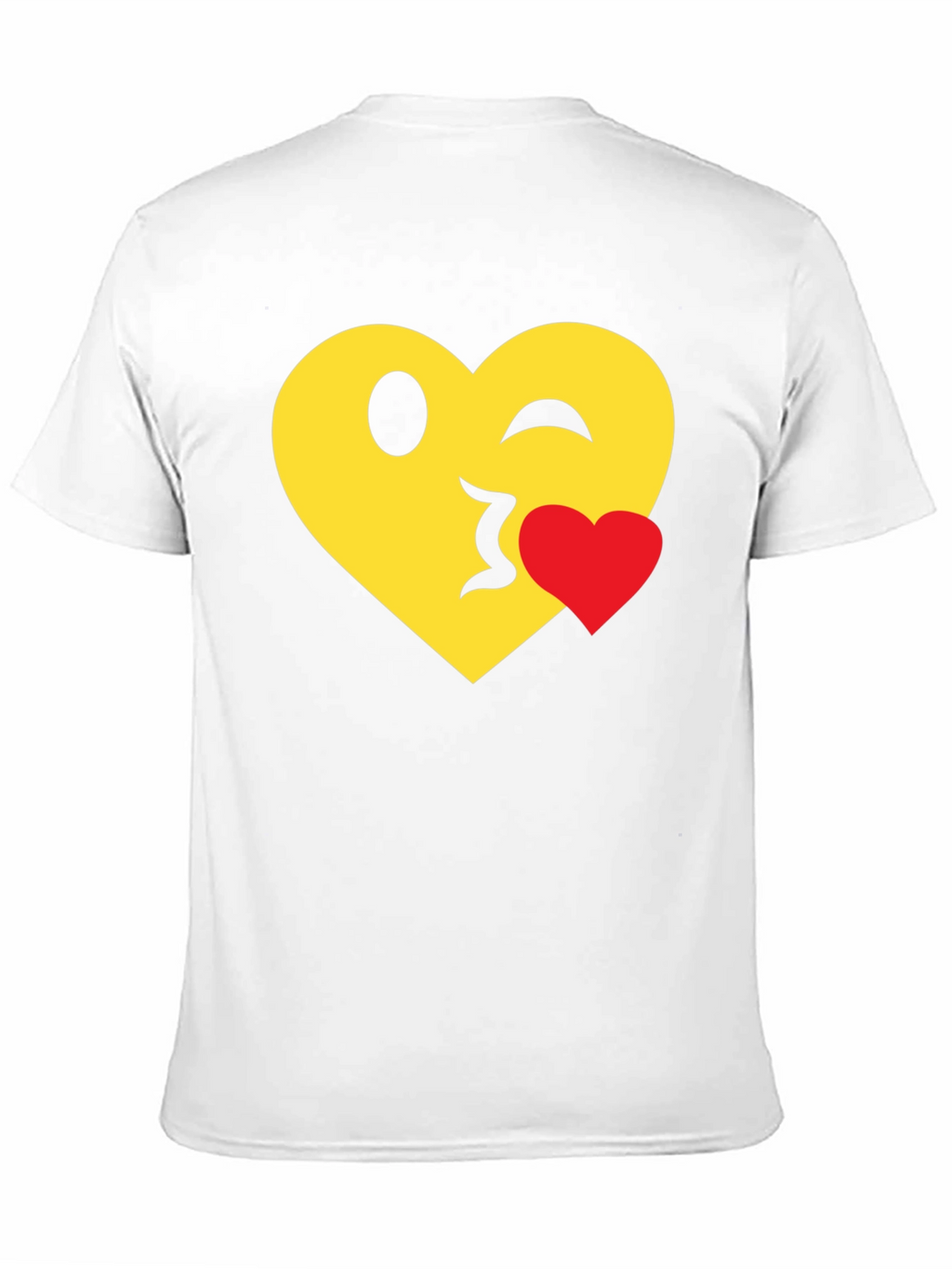 Emoji Heart Kiss T-Shirt - Black