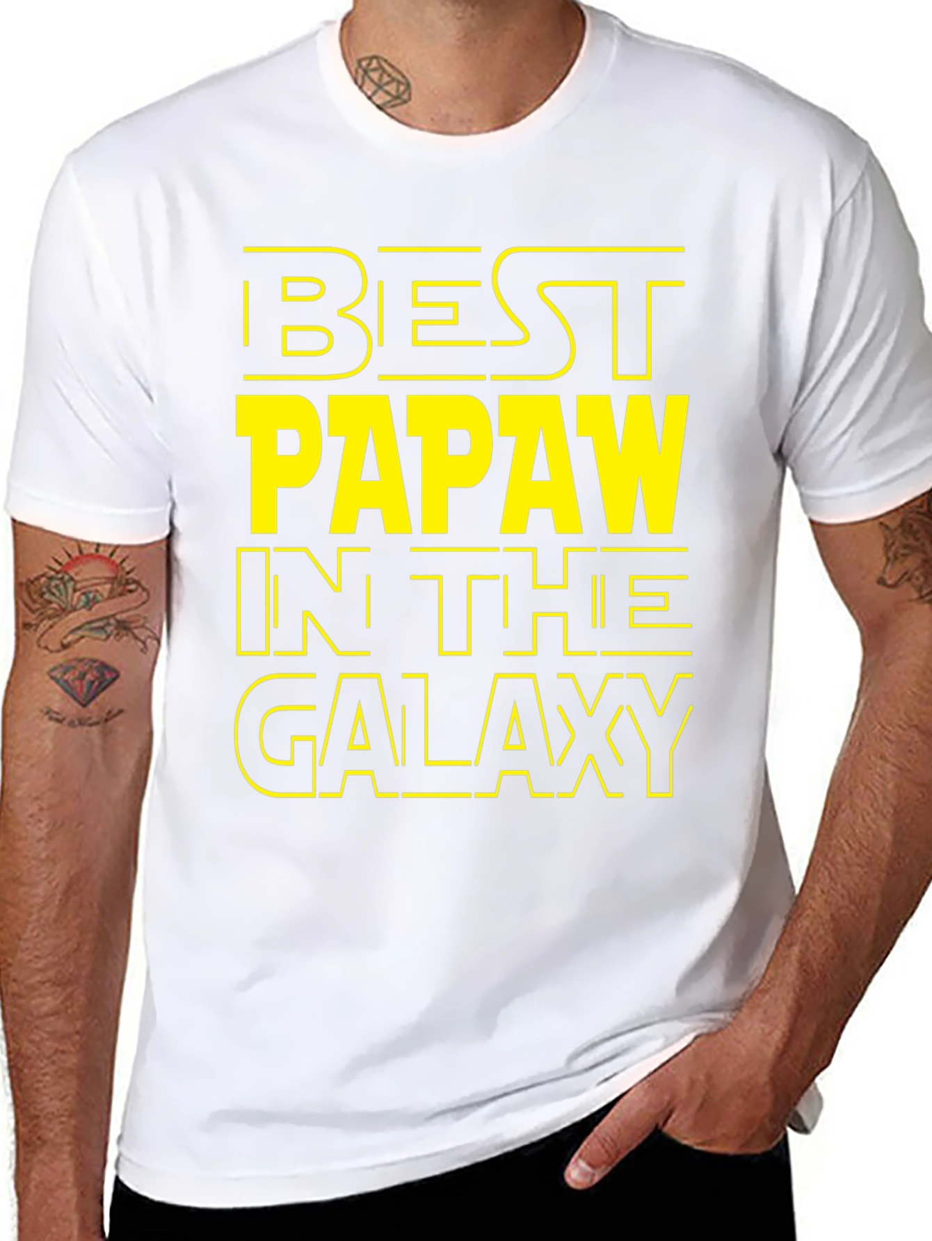 Best Papaw in the Galaxy T-Shirt Star Wars Inspired