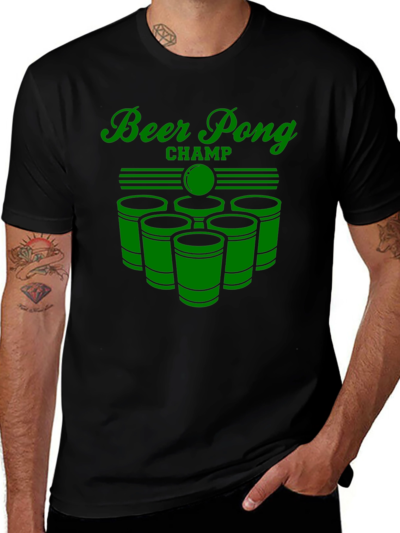 Beer Pong Champ Graphic Tee - Party Ready!