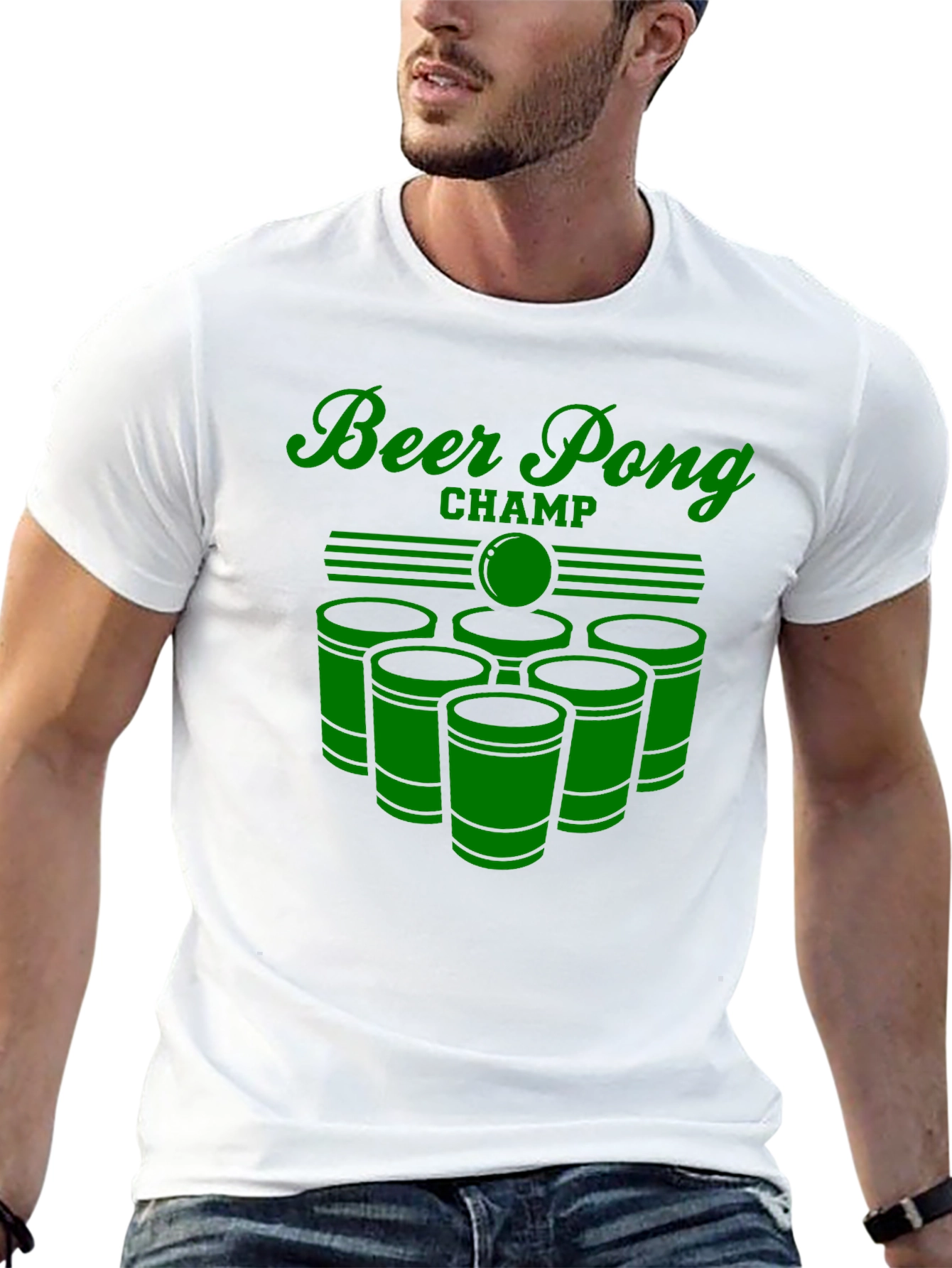 Beer Pong Champ Graphic Tee - Party Ready!